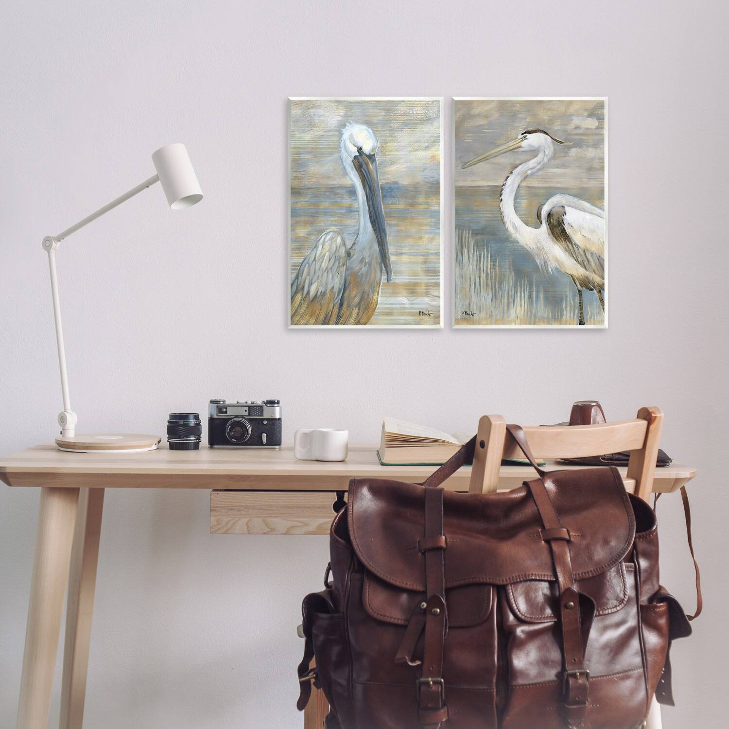 Stupell Industries Sea Birds Abstract Beach Wall Plaque Art