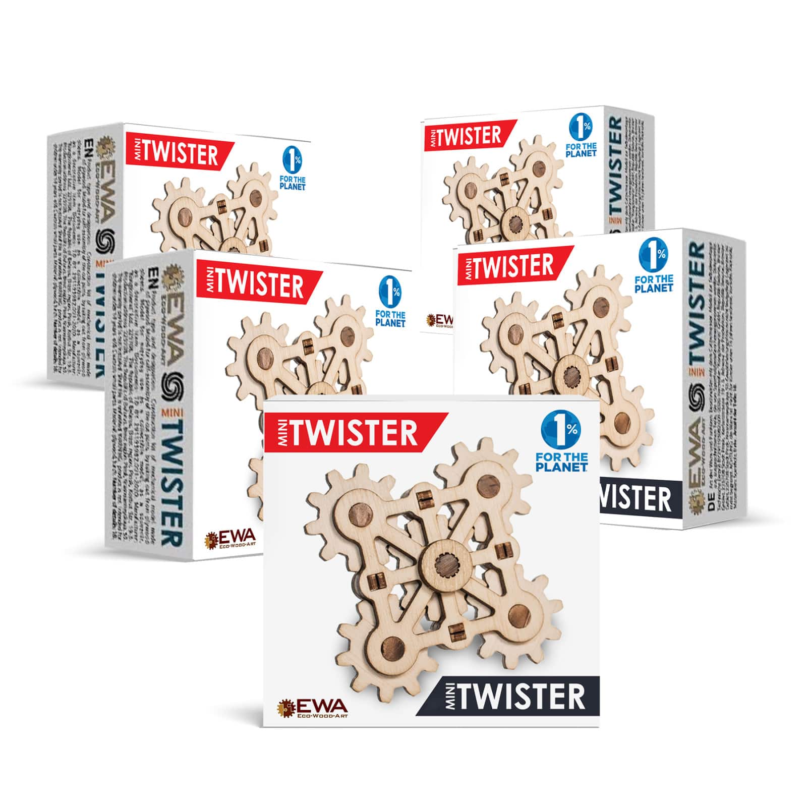 EWA™ Eco Wood Art Twister Mini 3D STEM Fidget Building Kit