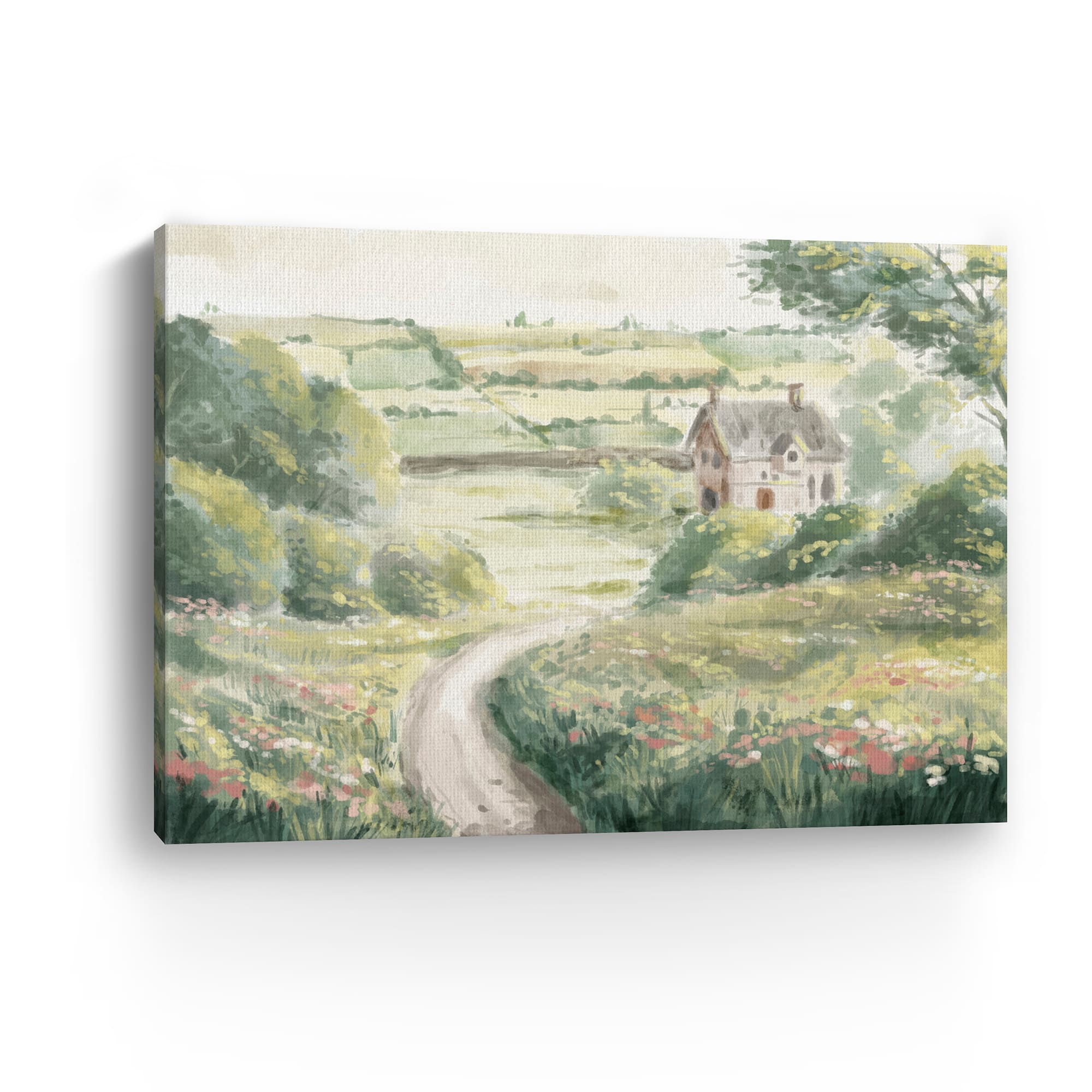 Lumaprints Morning Village Canvas Giclée Art