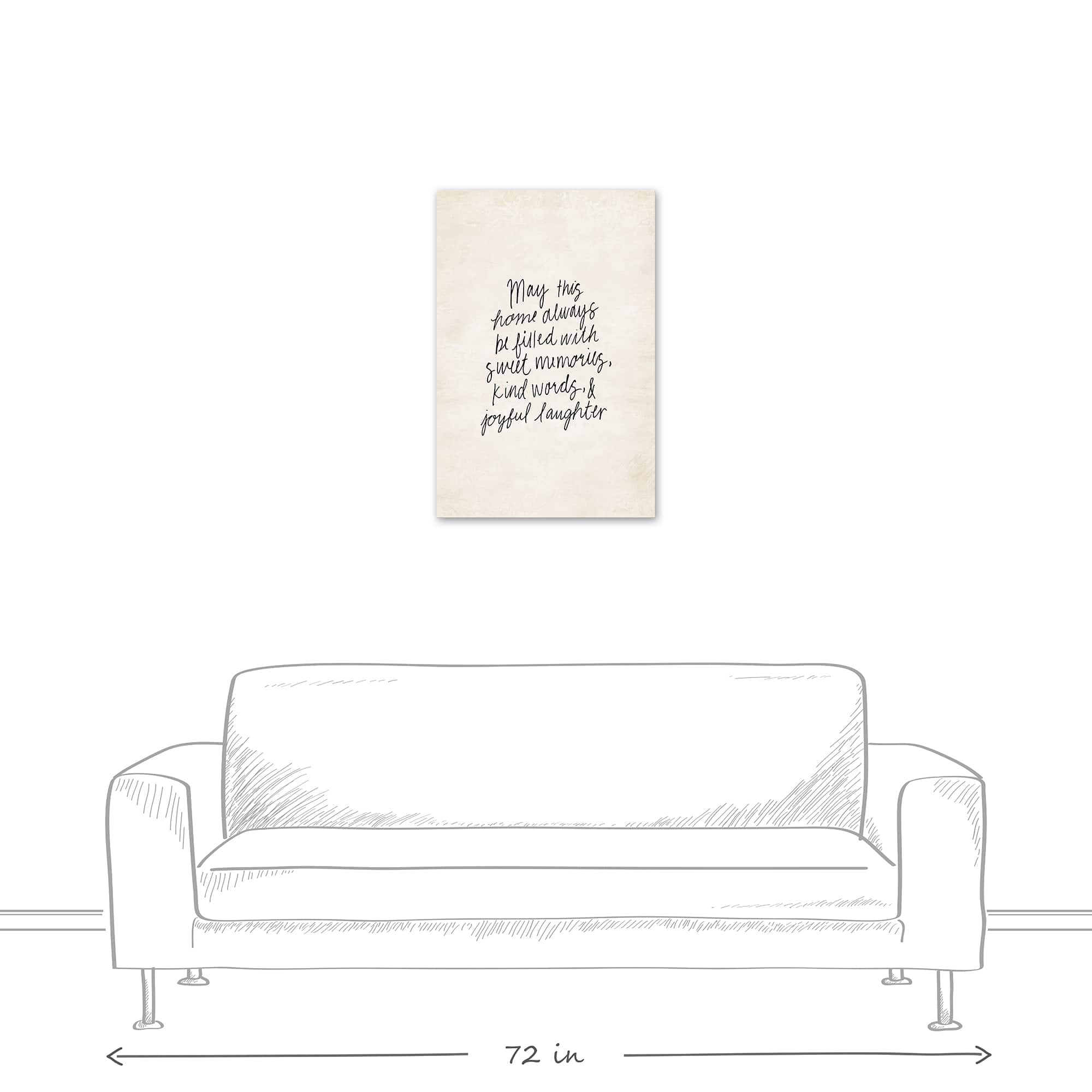 Sweet Memories, Kind Words, Joyful Laughter 20" x 30" Canvas Wall Art