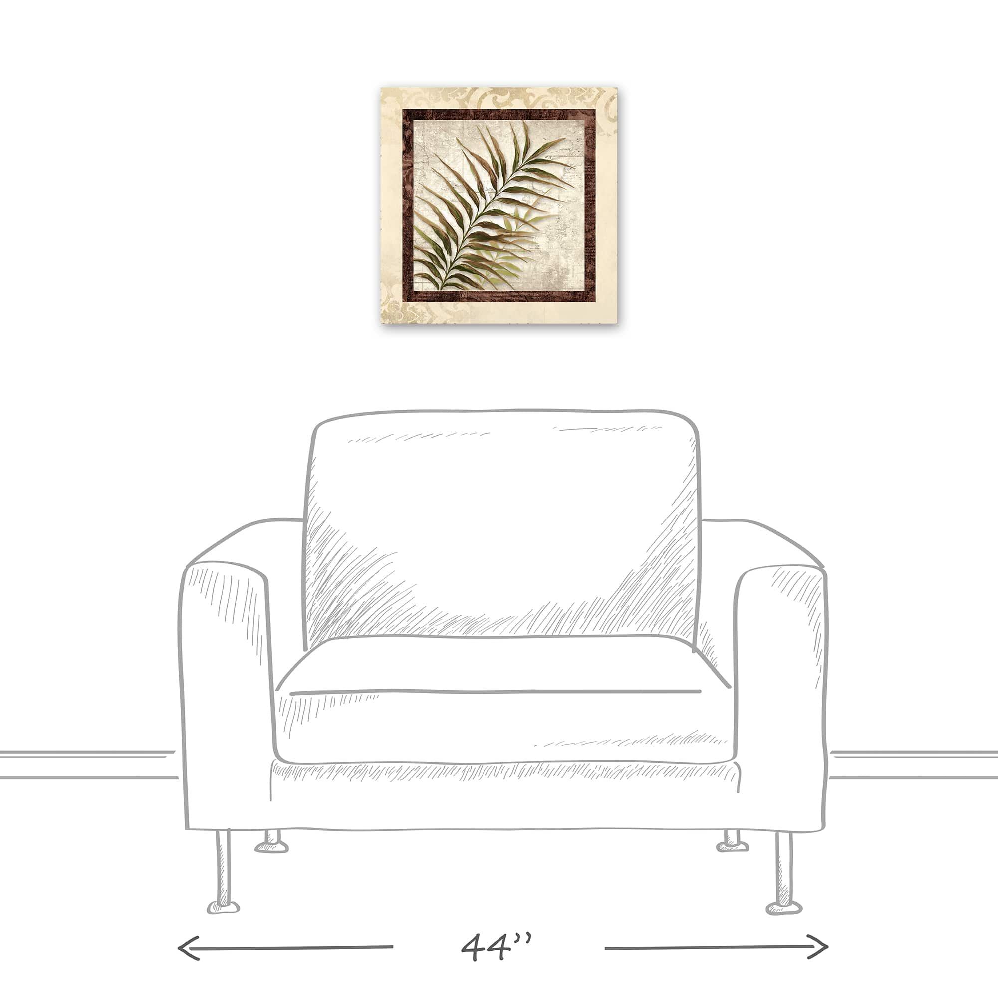 Palm Paradise 16" x 16" Canvas Wall Art