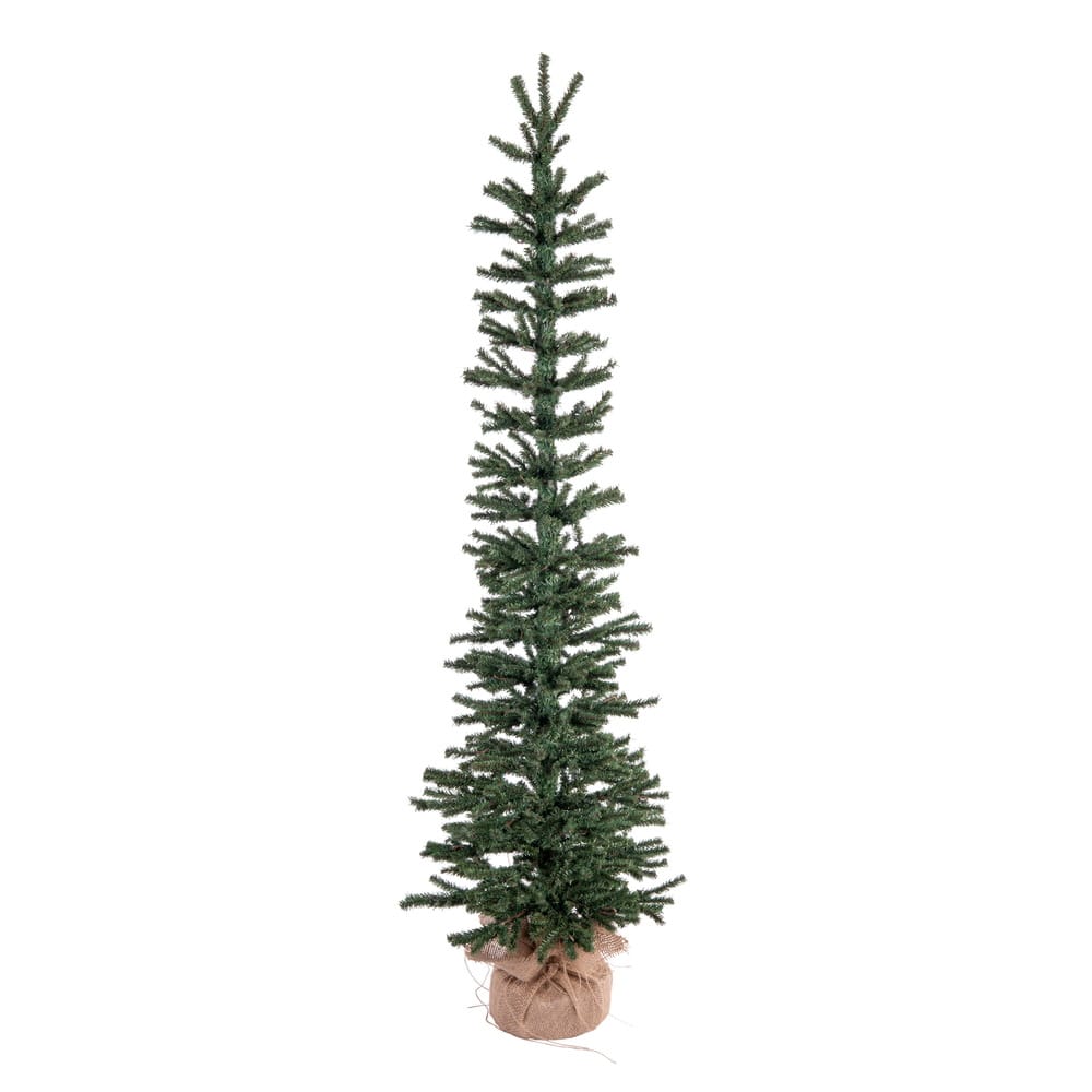 4ft. Unlit Pine Artificial Christmas Tree in Burlap Base