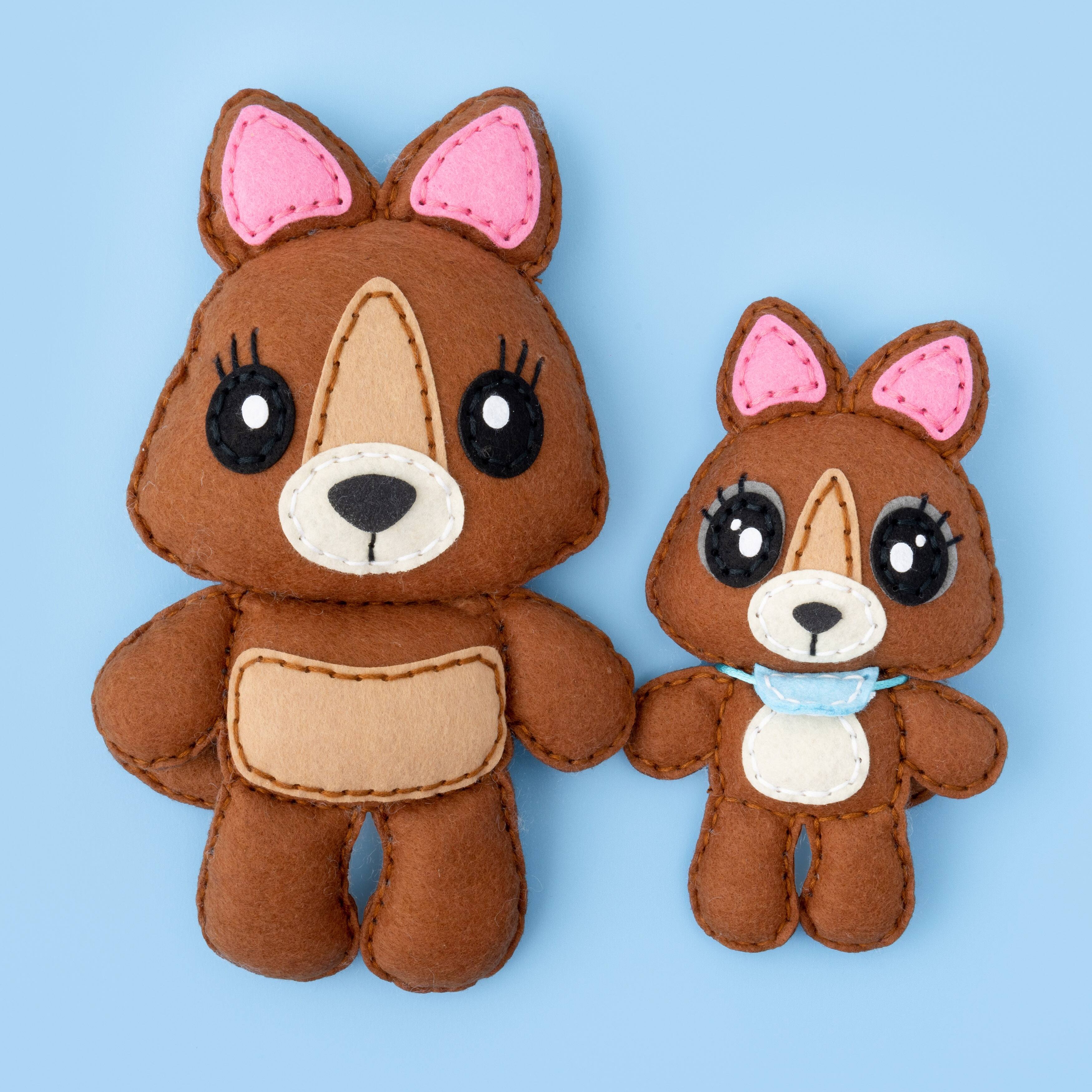 American Crafts™ Kangaroo & Joey Kids Felt Sewing Kit