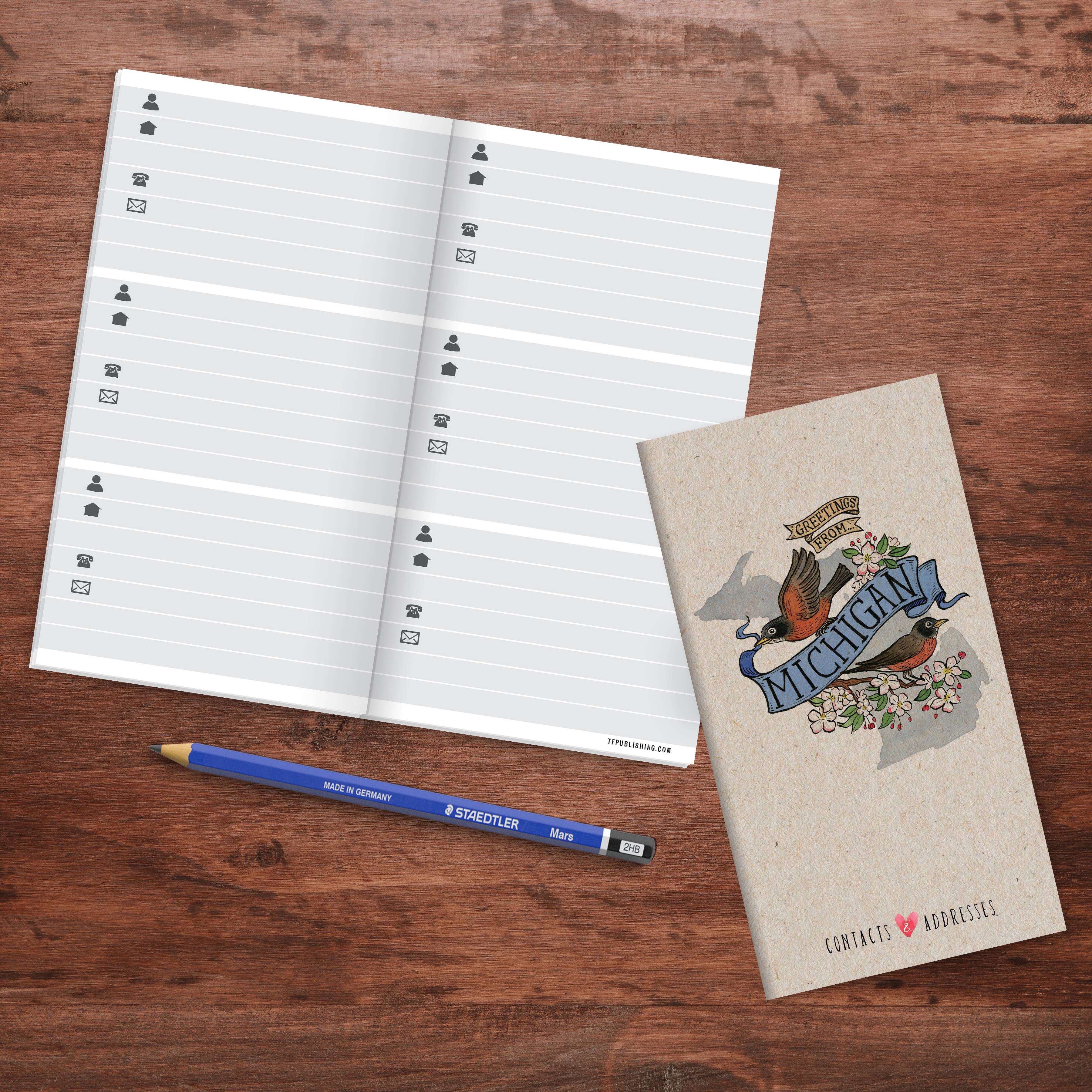 TF Publishing Michigan Address Book