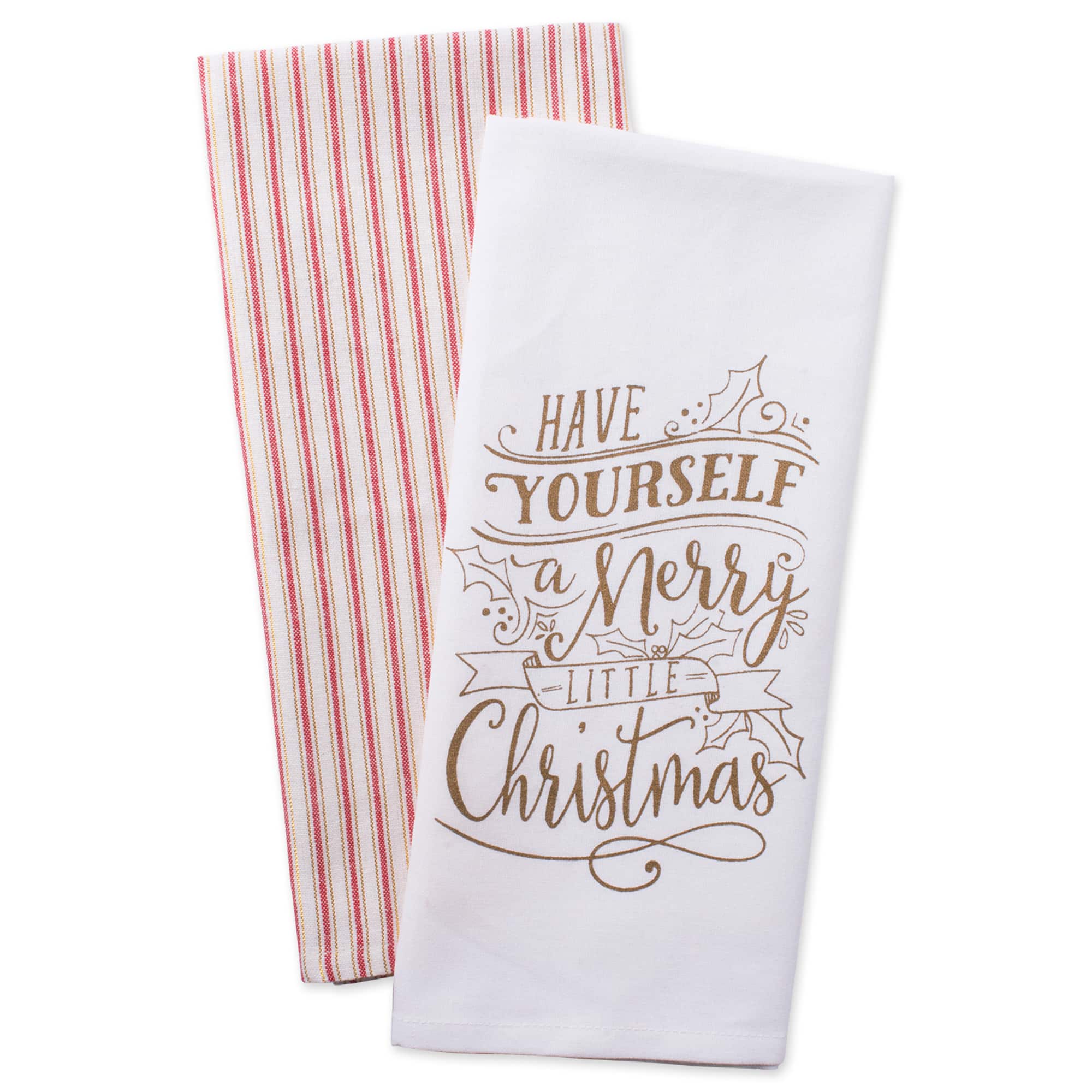 DII® Assorted Merry Little Christmas Dishtowel Set