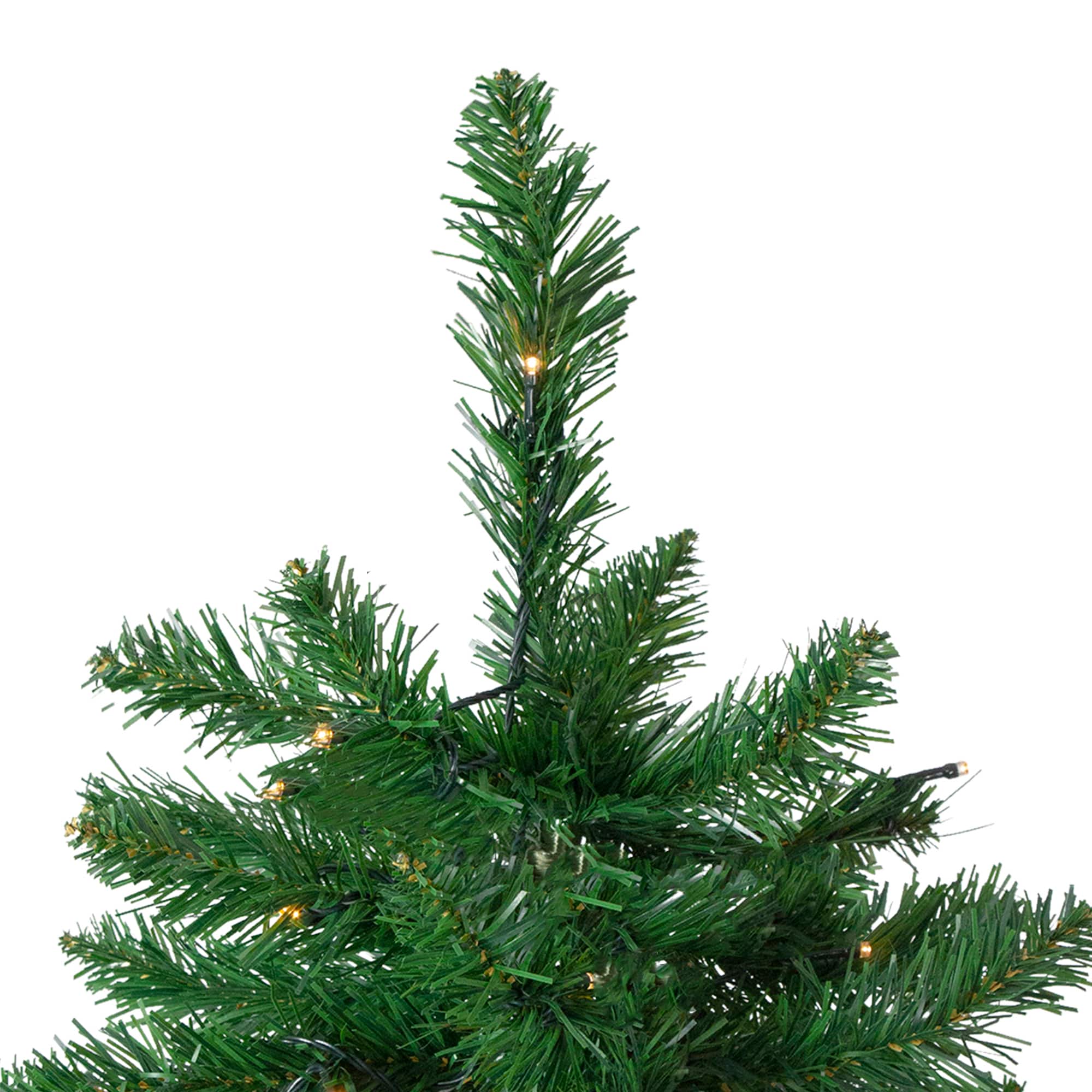 9ft. Pre-Lit Twin Lakes Fir Artificial Christmas Tree, Warm White LED Lights