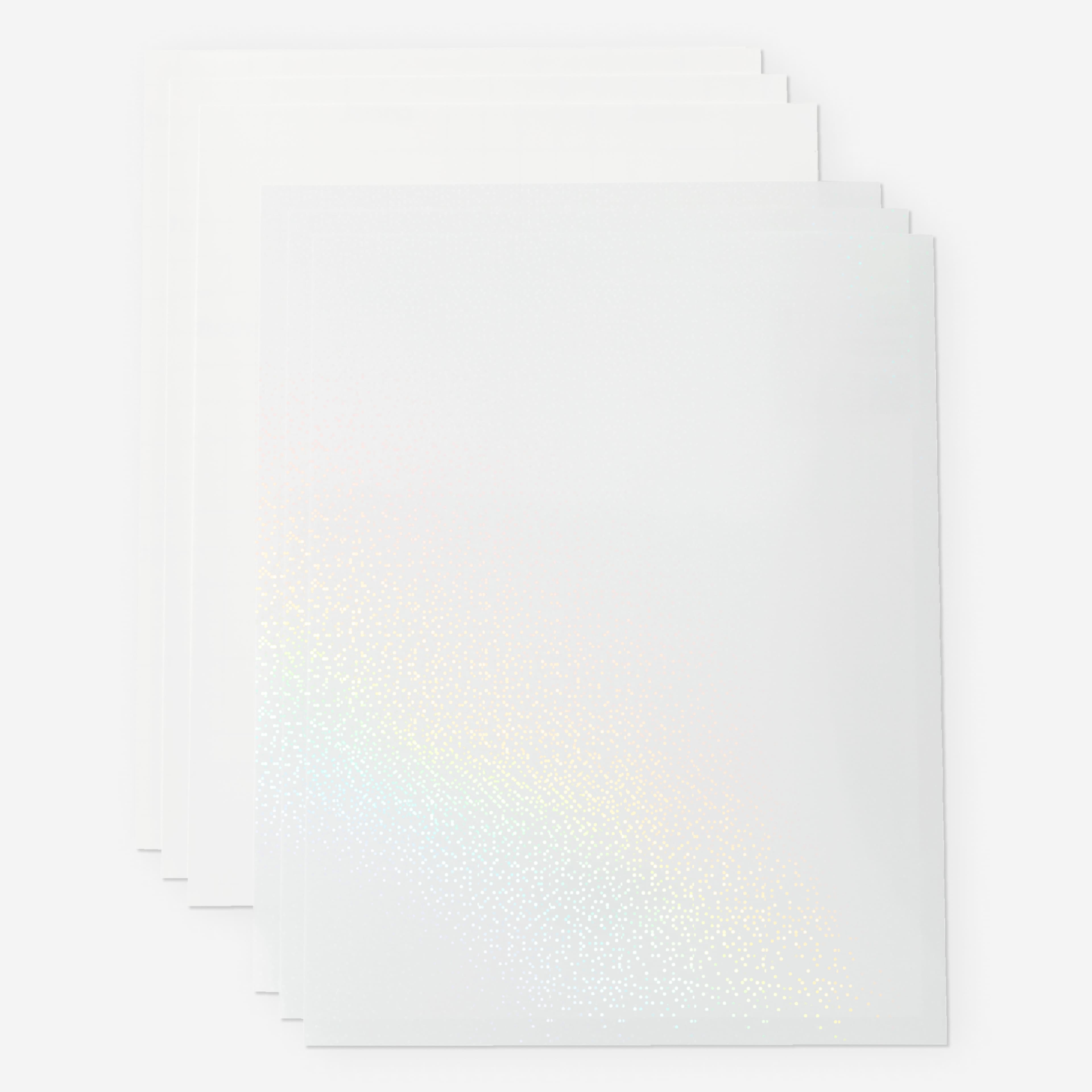 Cricut® Printable White US Letter Waterproof Holographic Sticker Set, 5ct.