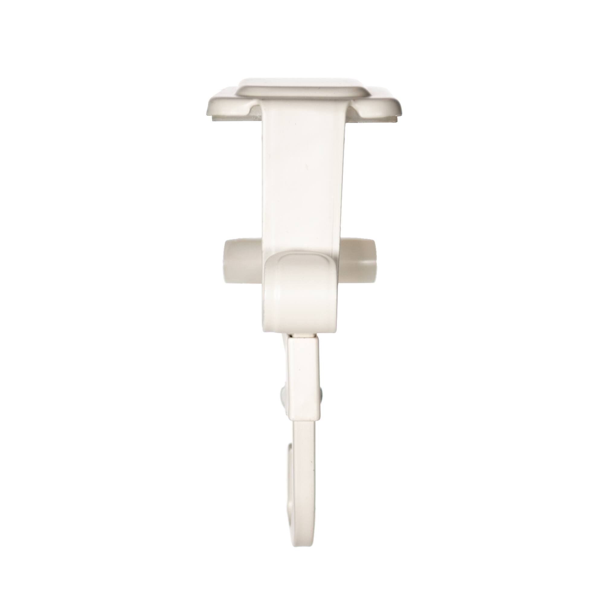 White Mantel Garland & Christmas Stocking Hanger, 2ct.