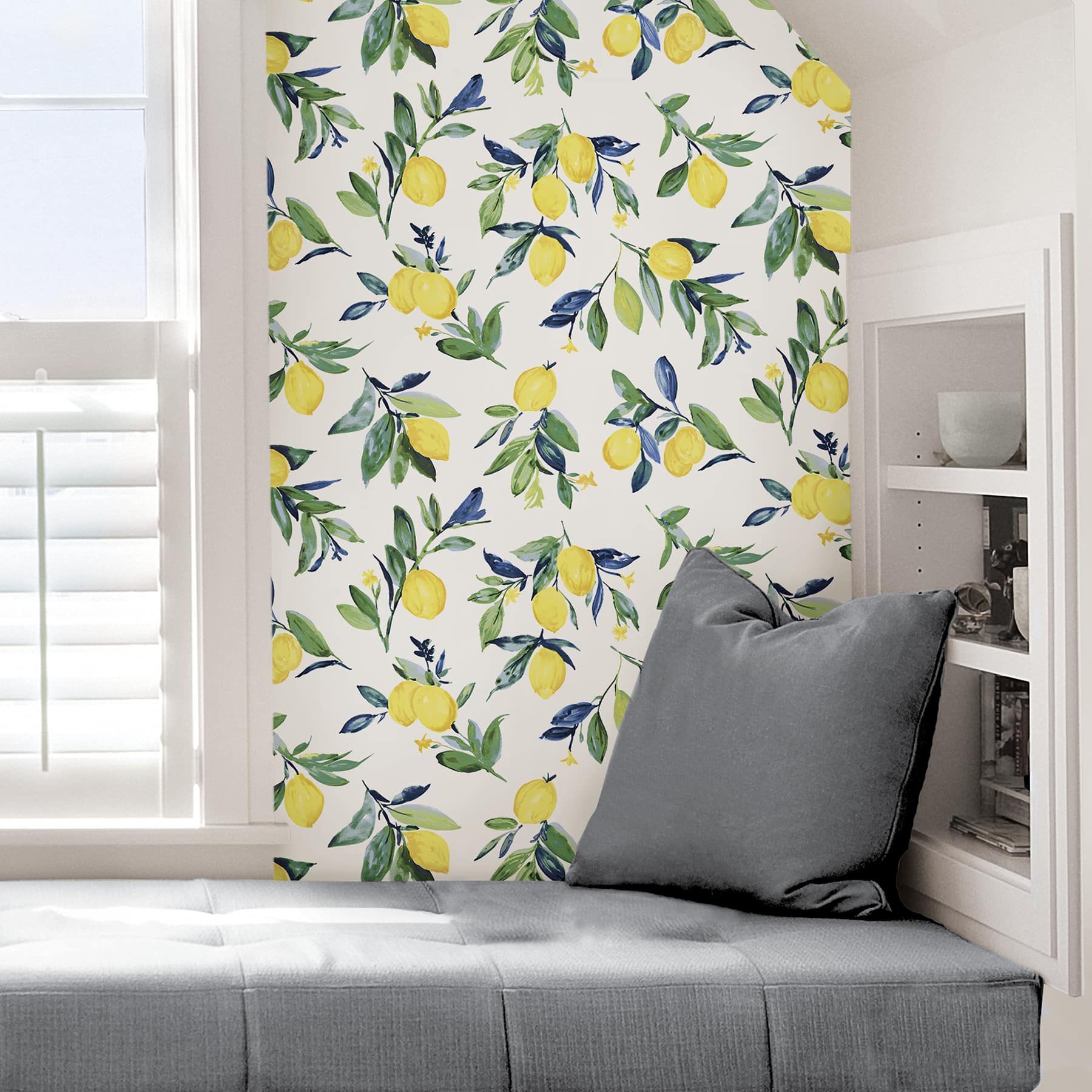 NuWallpaper Lemon Drop Yellow Peel & Stick Wallpaper