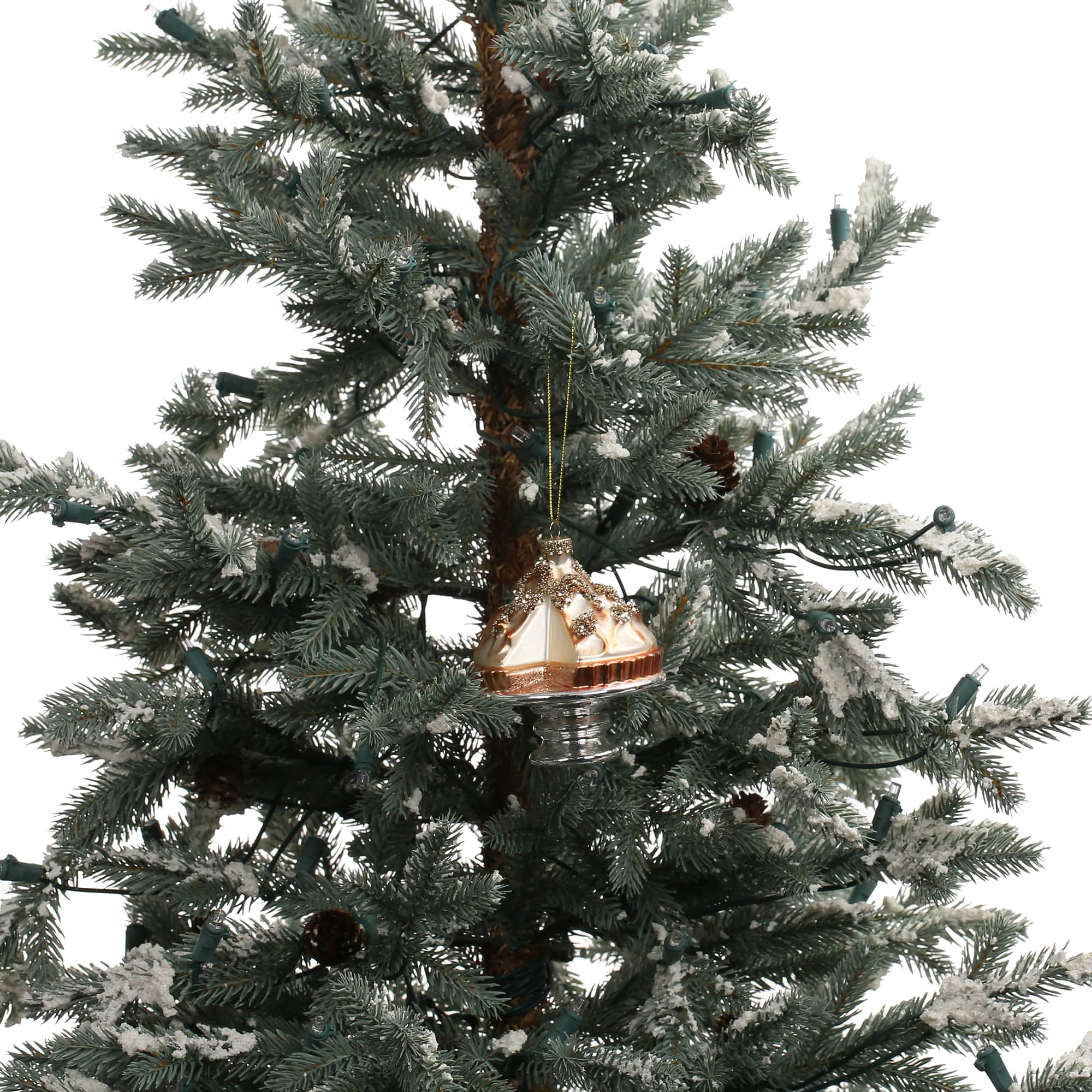 3.5" Cake Hand Painted Glass Ornament by Ashland®