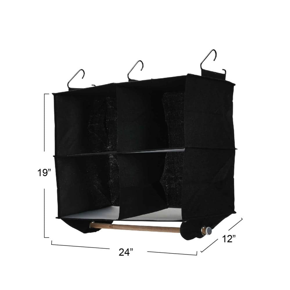 Household Essentials 19" 4-Pocket Wide Organizer