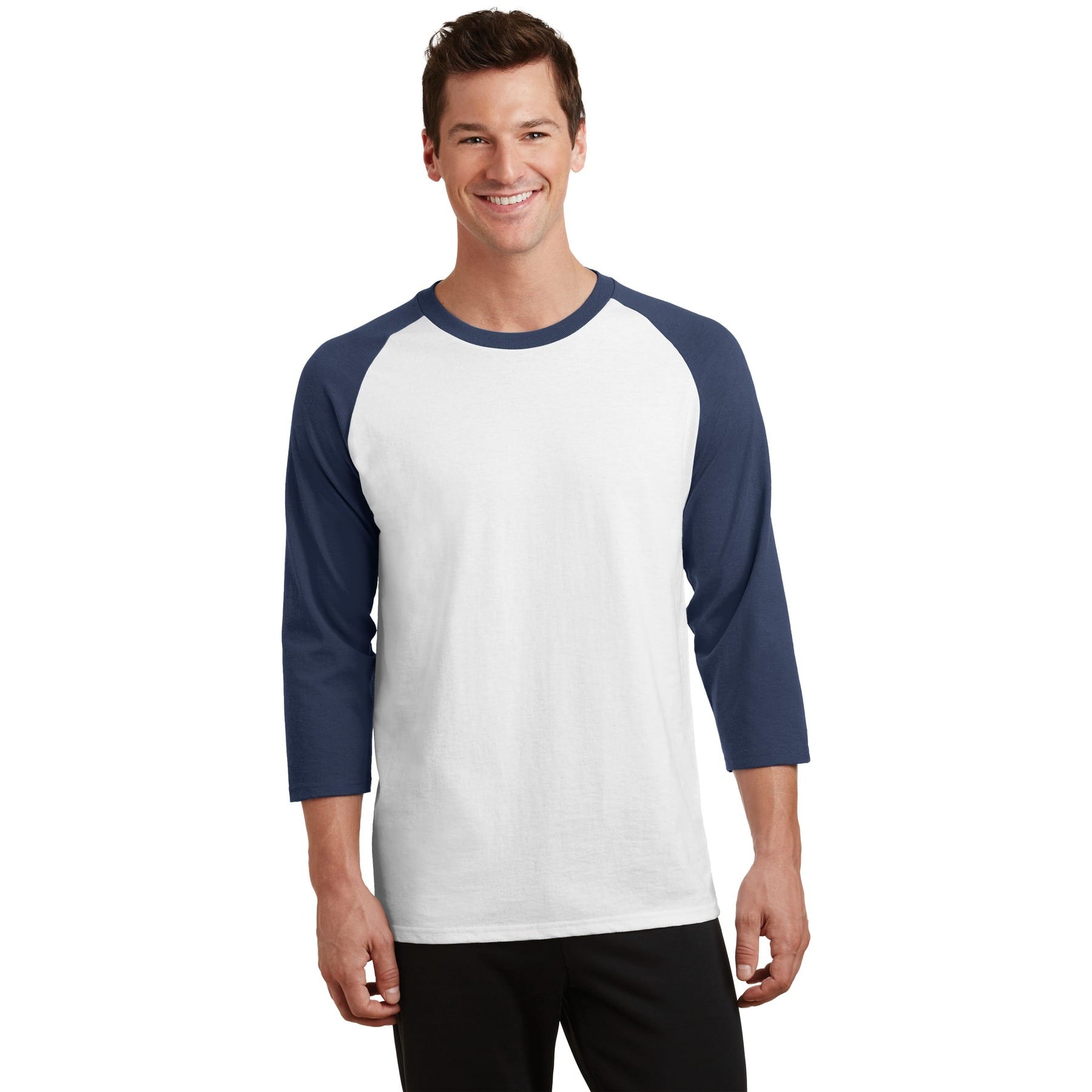 Port & Company® Core Blend 3/4-Sleeve Raglan Tee
