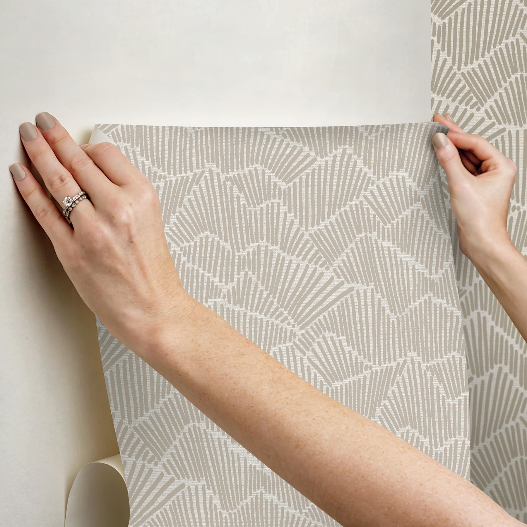 NuWallpaper Egypt Sherrod Beige Ridge & Valley Peel & Stick Wallpaper