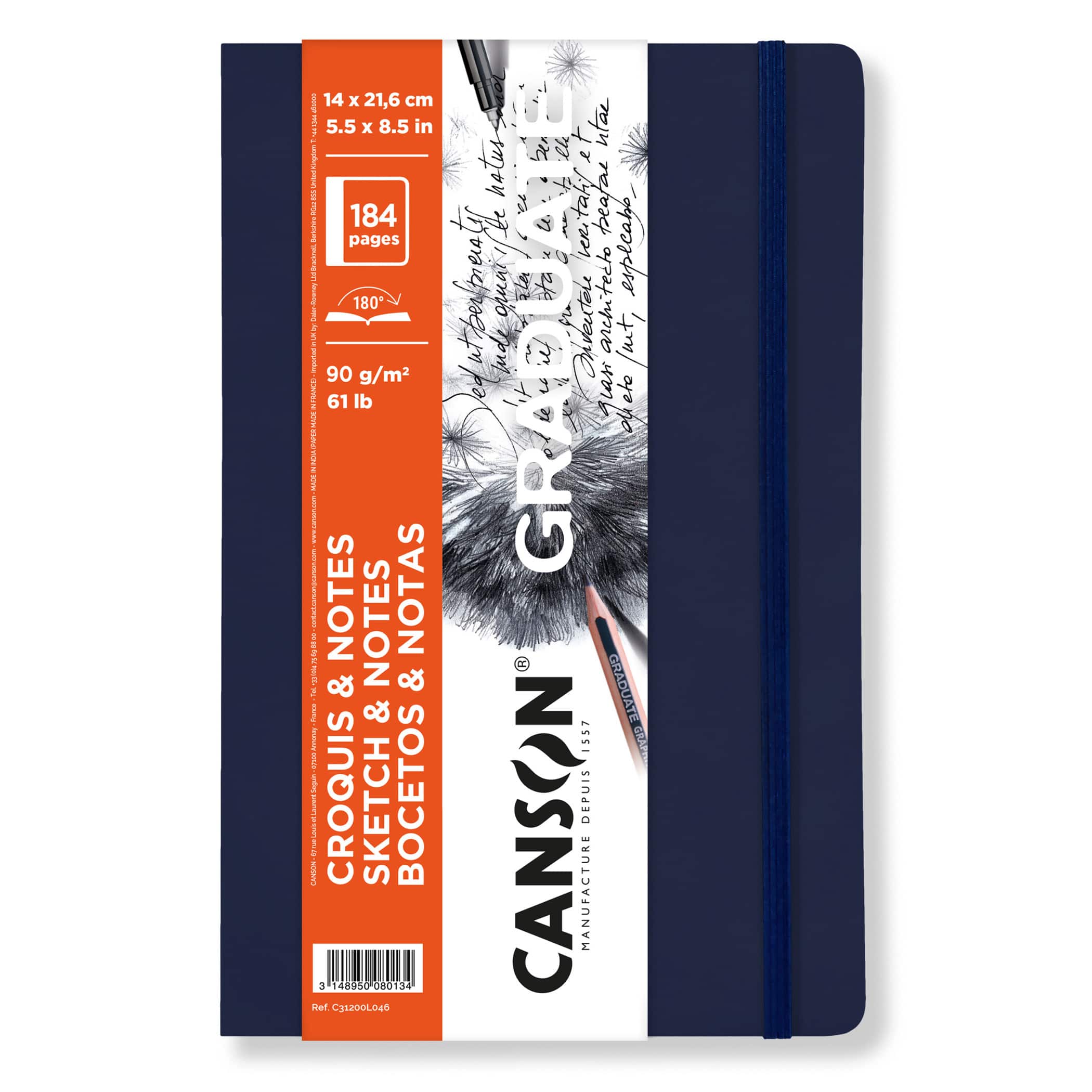 Canson® Graduate 5.5" x 8.5" Soft Cover Sketch & Notes Art Book