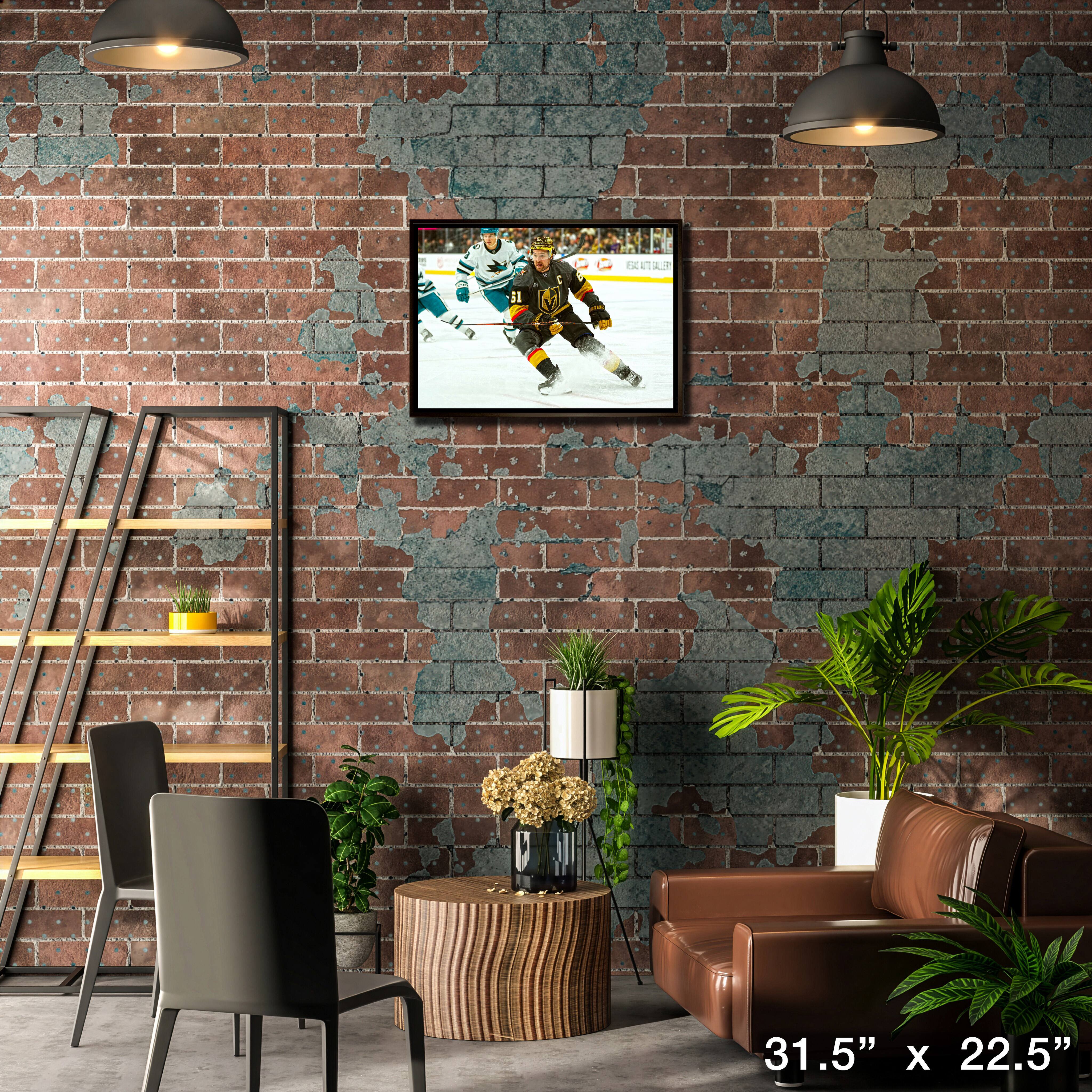 Mark Stone 20" x 29" Framed Canvas Vegas Golden Knights 31.5" x 22.5"