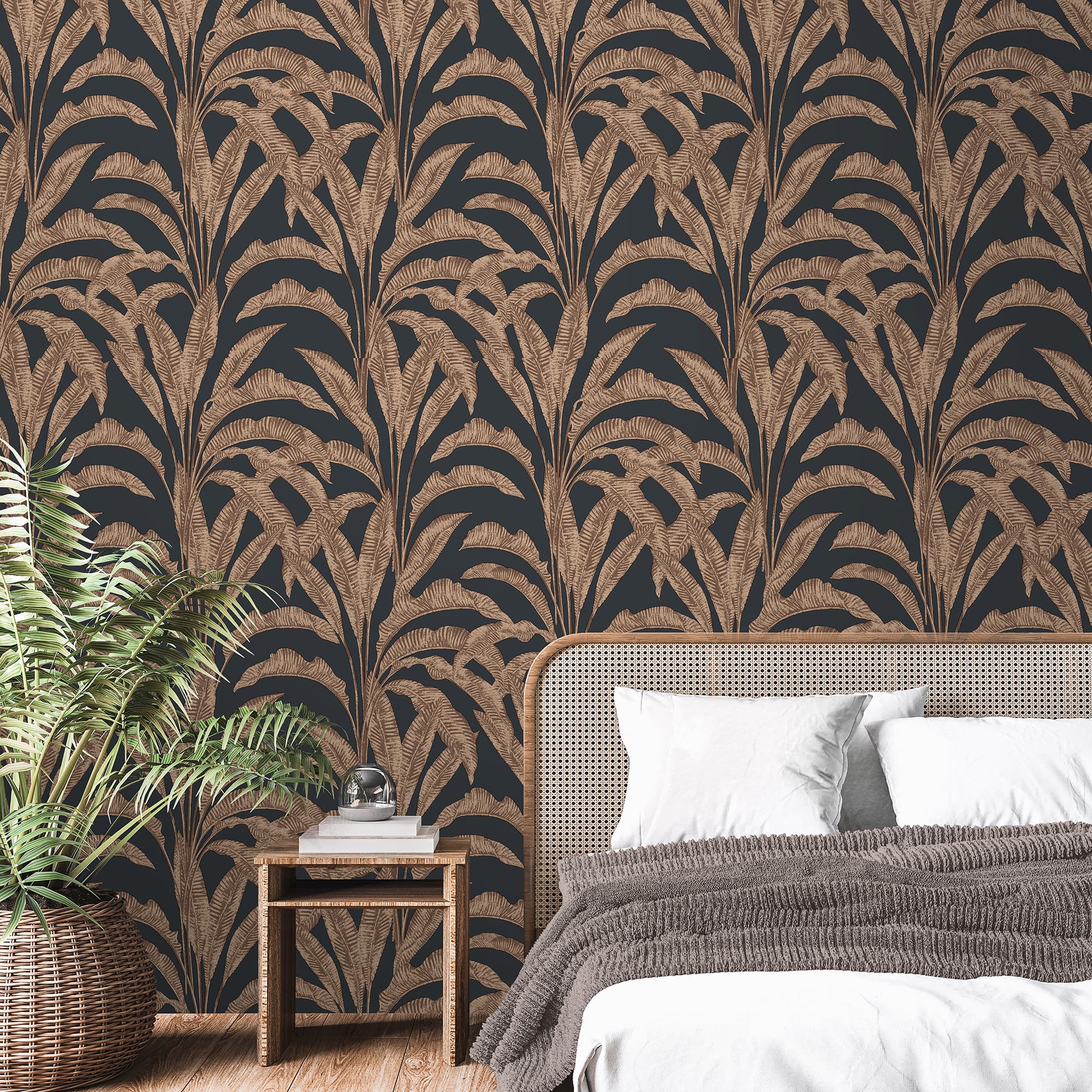 Designs Direct Luxe Tropical Palm Wallpaper