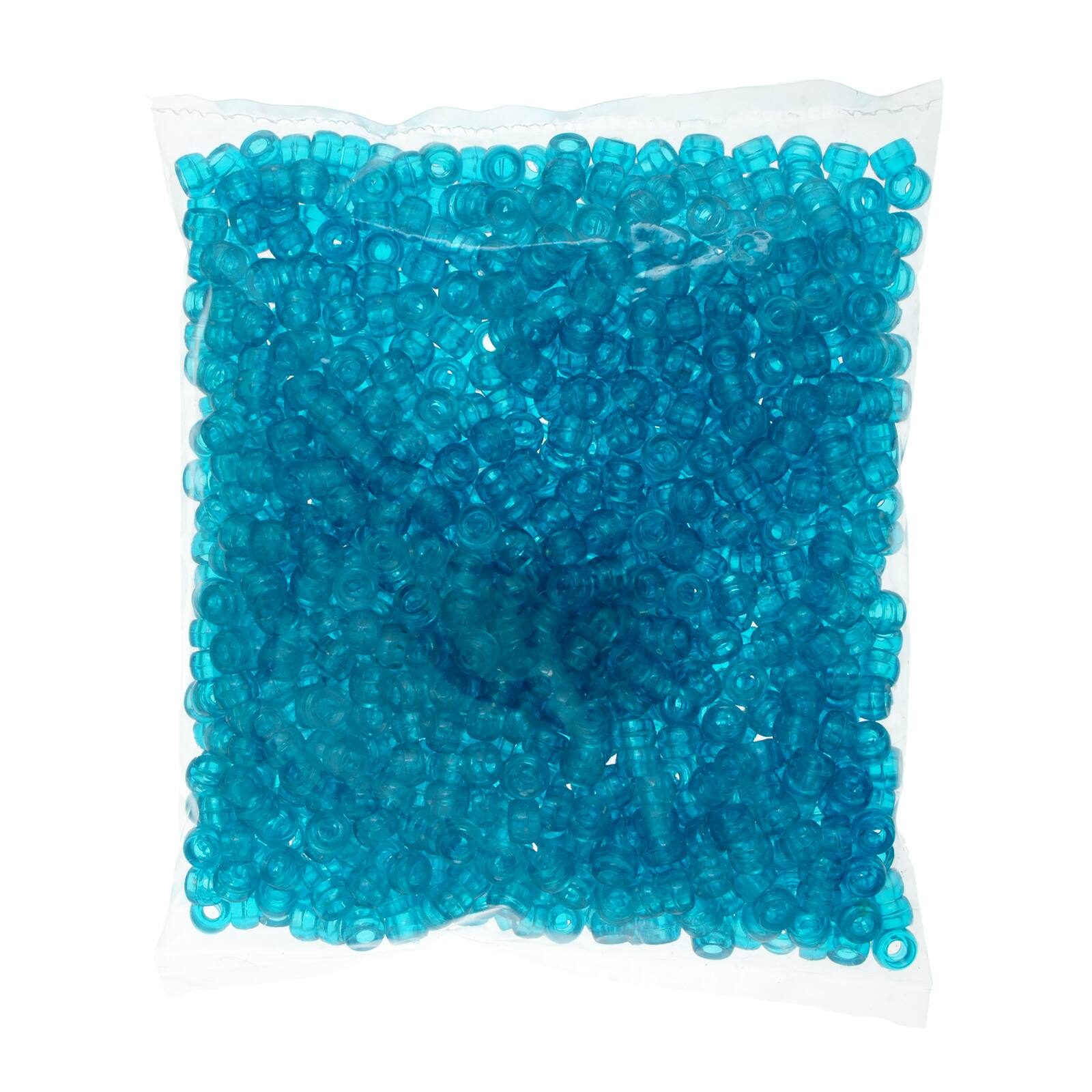 John Bead 6mm Transparent Mini Pony Beads, 1,000ct