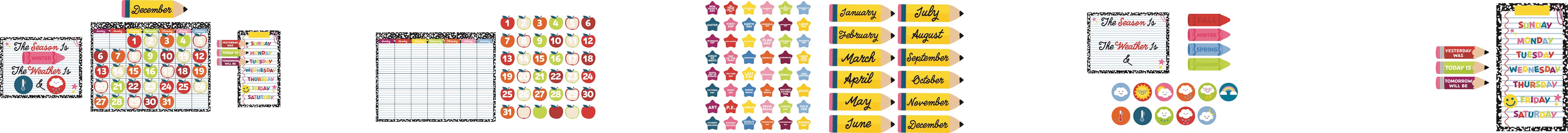 Class Rules! Dry Erase Calendar Kit by B2C
