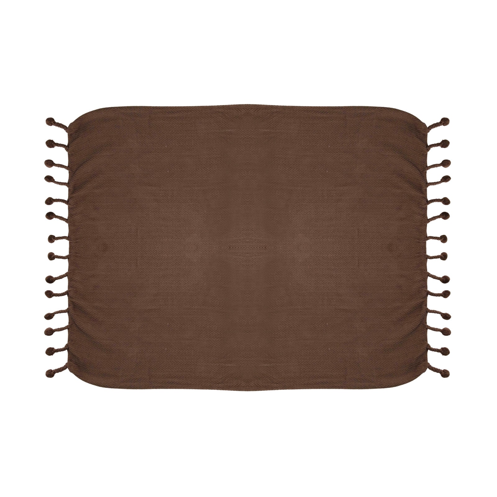 Hello Honey® Iron Colored Woven Cotton Throw Blanket with Tassels