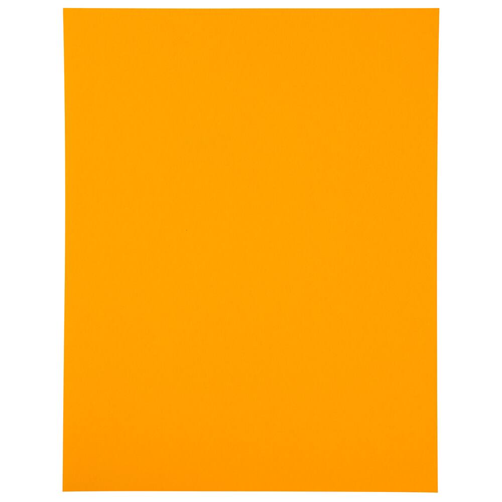 JAM Paper Neon Orange Full Sheet Shipping Labels, 8.5" x 11"