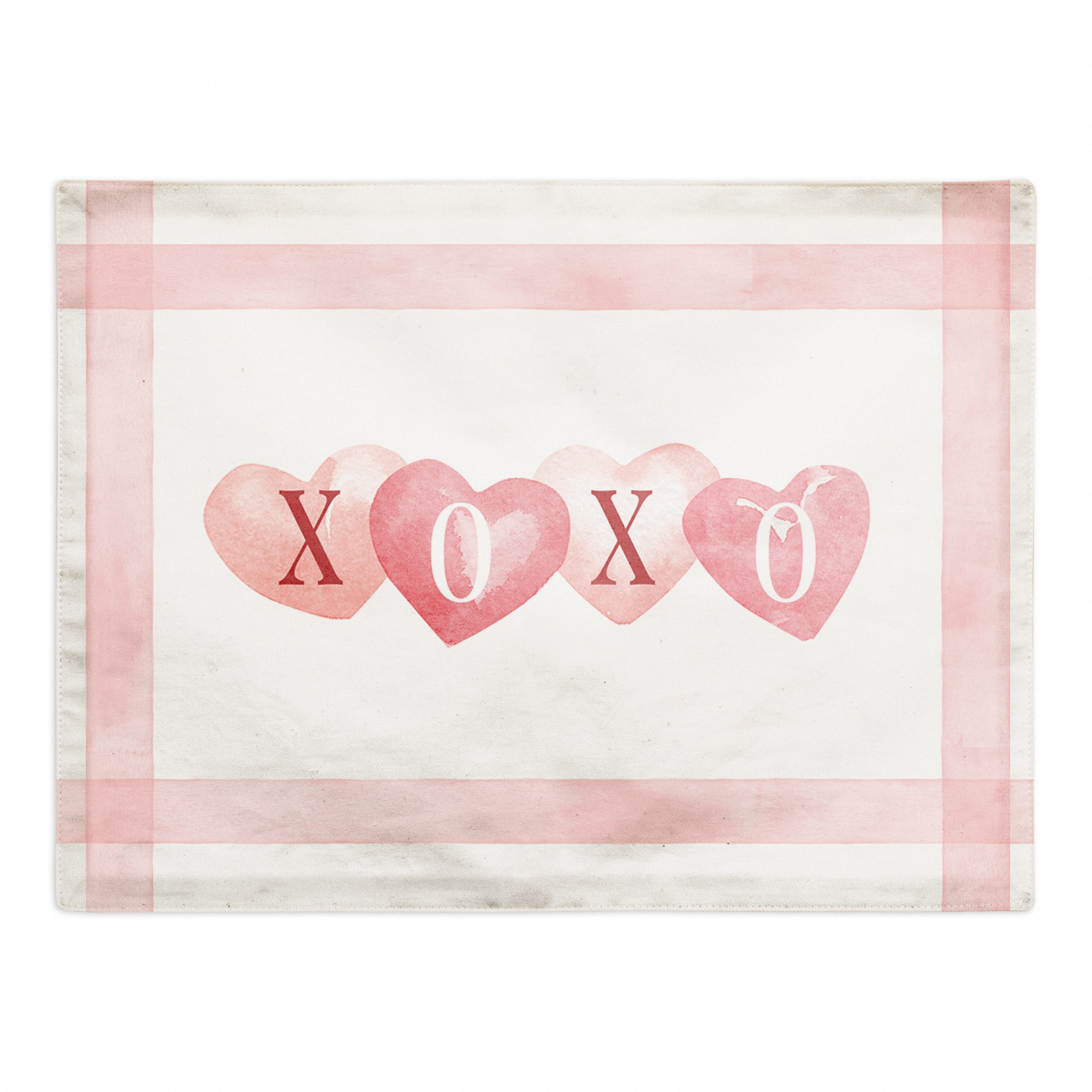 XOXO Pattern With Stripes Placemat