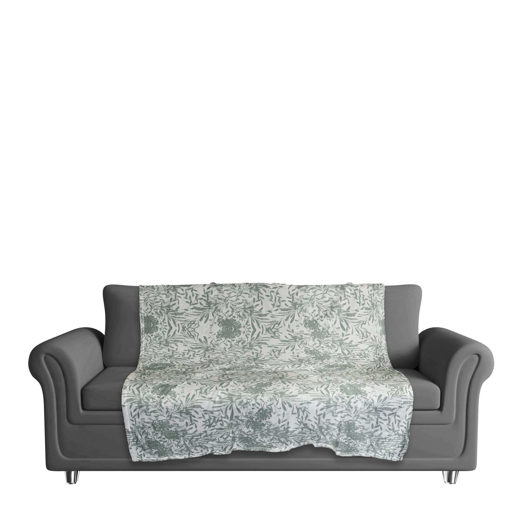Earthy Florals Fall Fleece Blanket