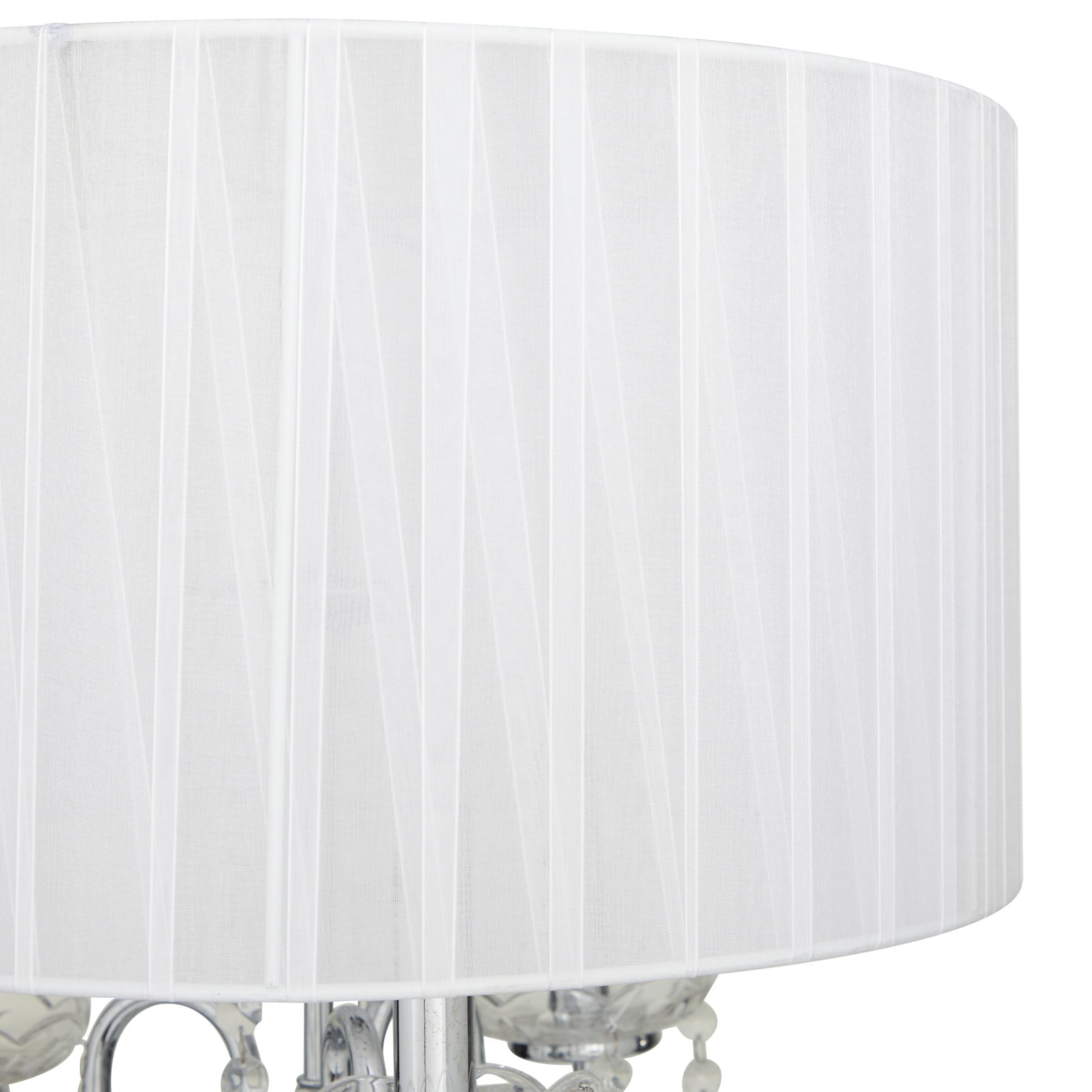 Silver Metal Table Lamp 16" x 16" x 31
