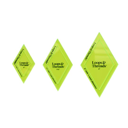 Threaded Loop For All Thread Diamond Quilting Templates, 3ct. by Loops & Threads® | Michaels