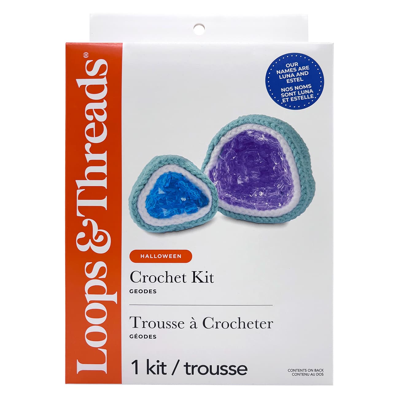 Luna & Estel the Geodes Halloween Crochet Kit by Loops & Threads®