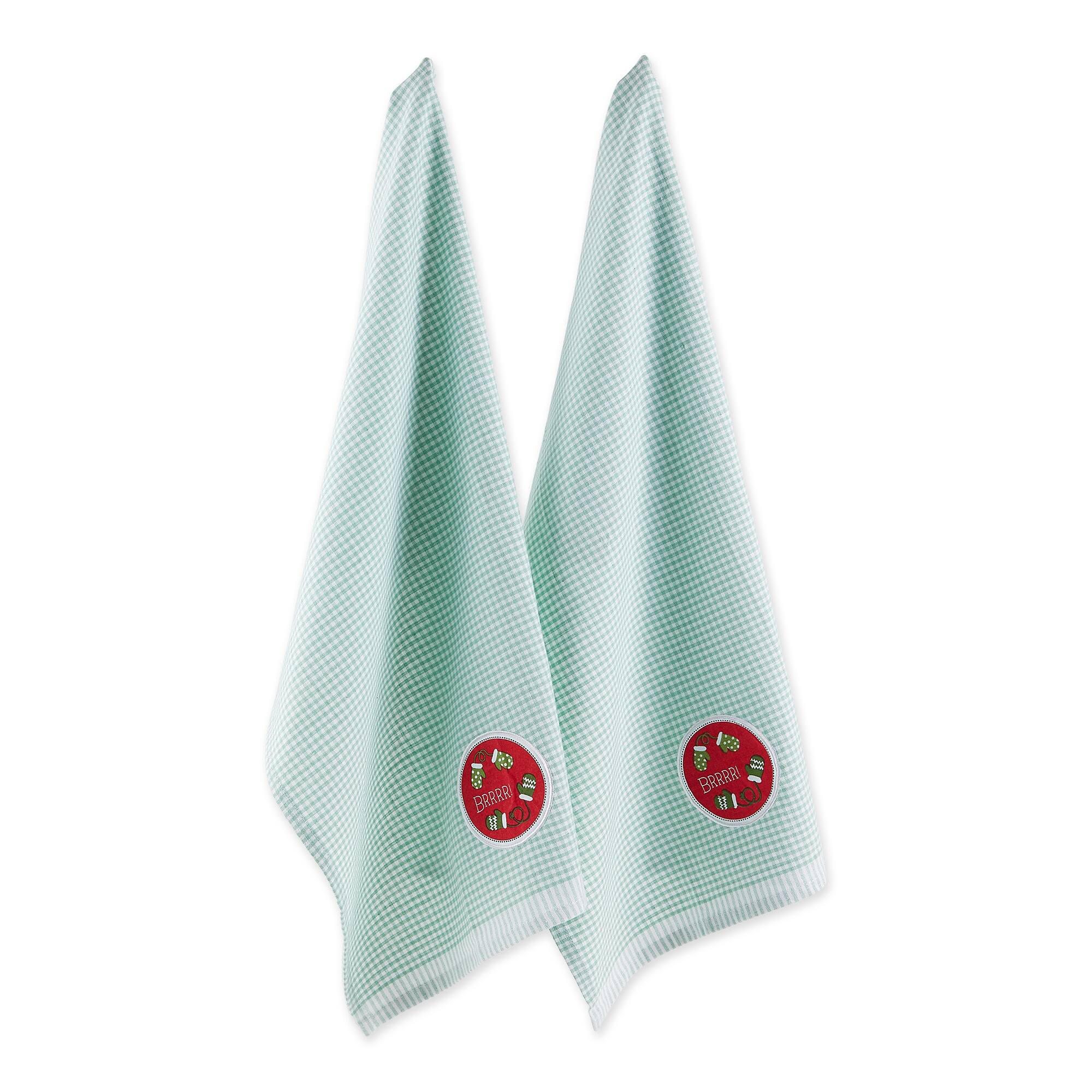 DII® Brrrr Mittens Embroidered Dishtowel Set