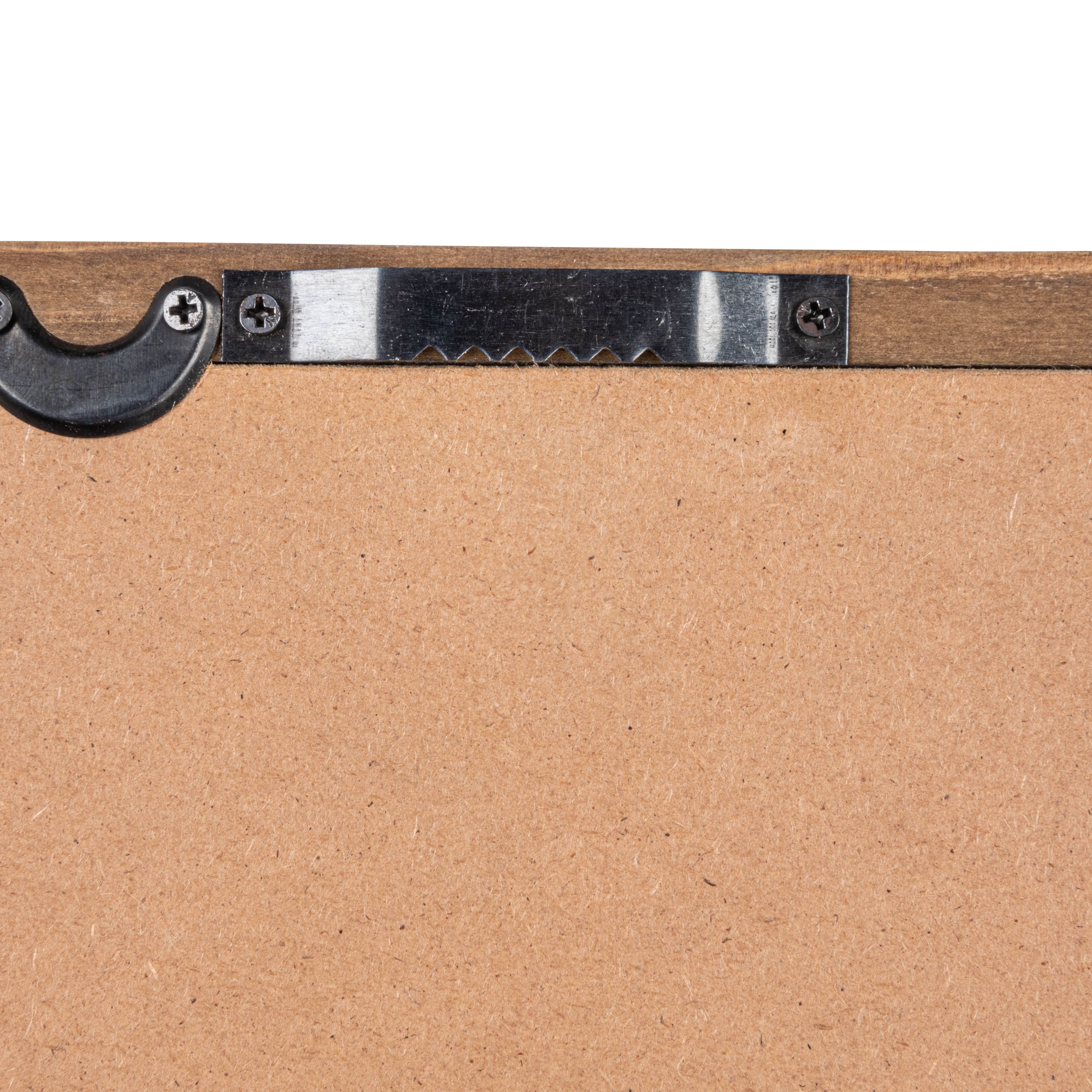 Hello Honey® 27.5" Multicolor Scandinavian Wood Framed Abstract Wall Art with Glass Cover