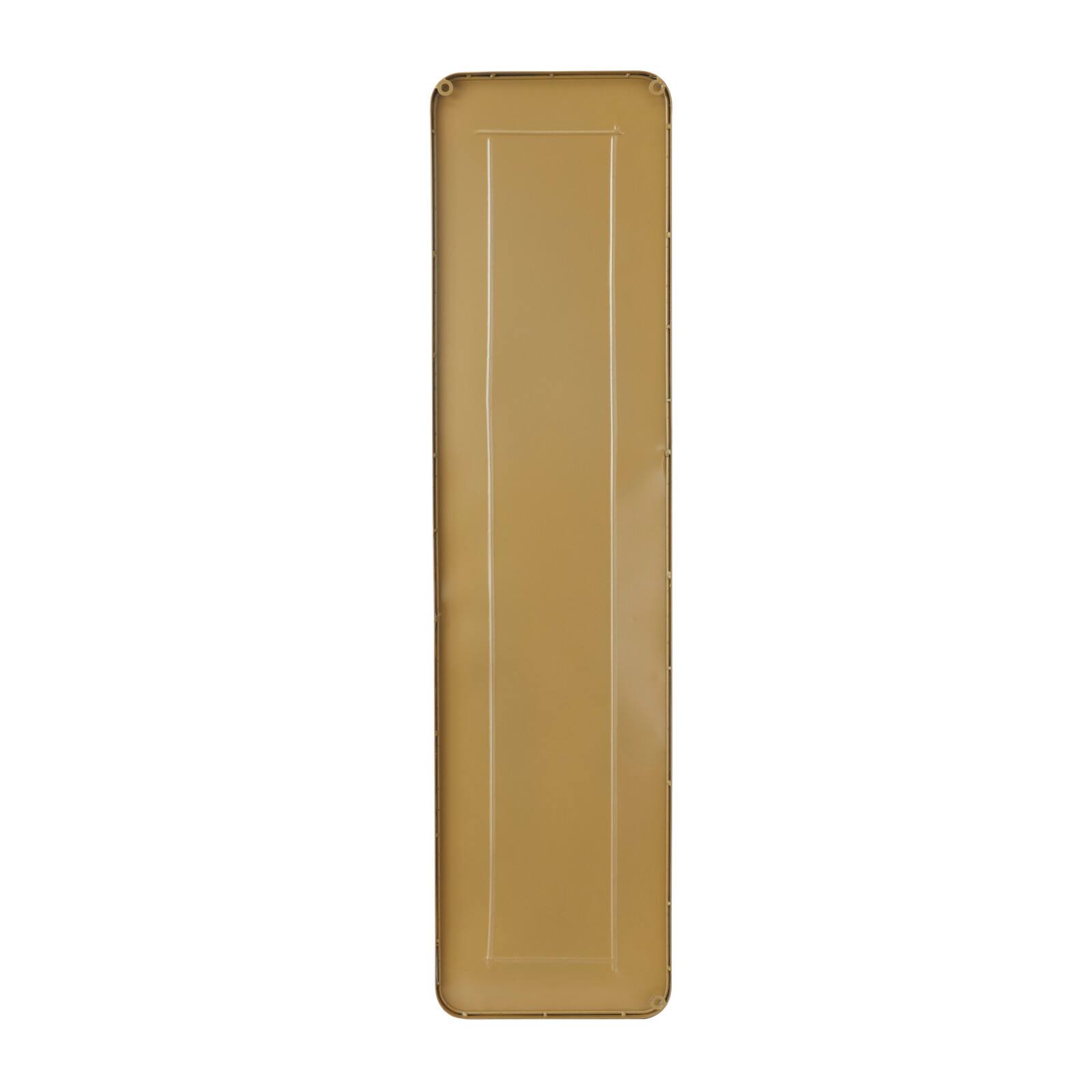 Gold Metal Wall Mirror with Thin Frame 12" x 2" x 48"