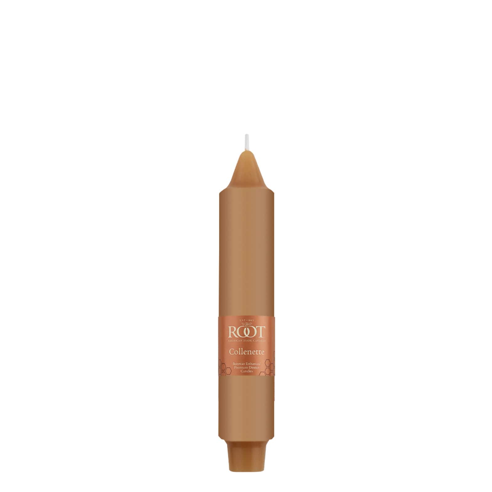 Root Candles 7" Unscented Smooth Collenette Taper Candles