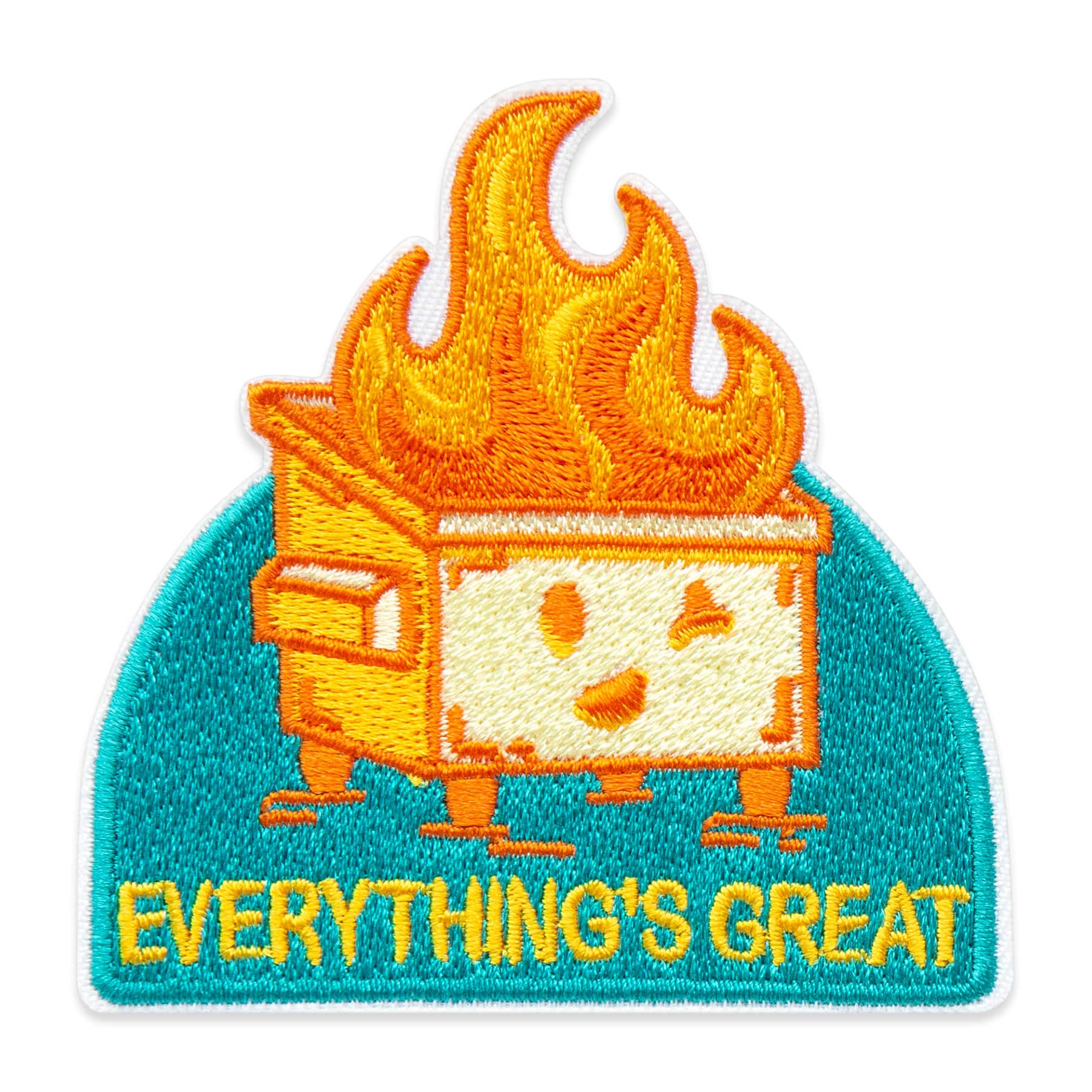 Iron-On & Adhesive Everything's Great Dumpster File Patch by Make Market®