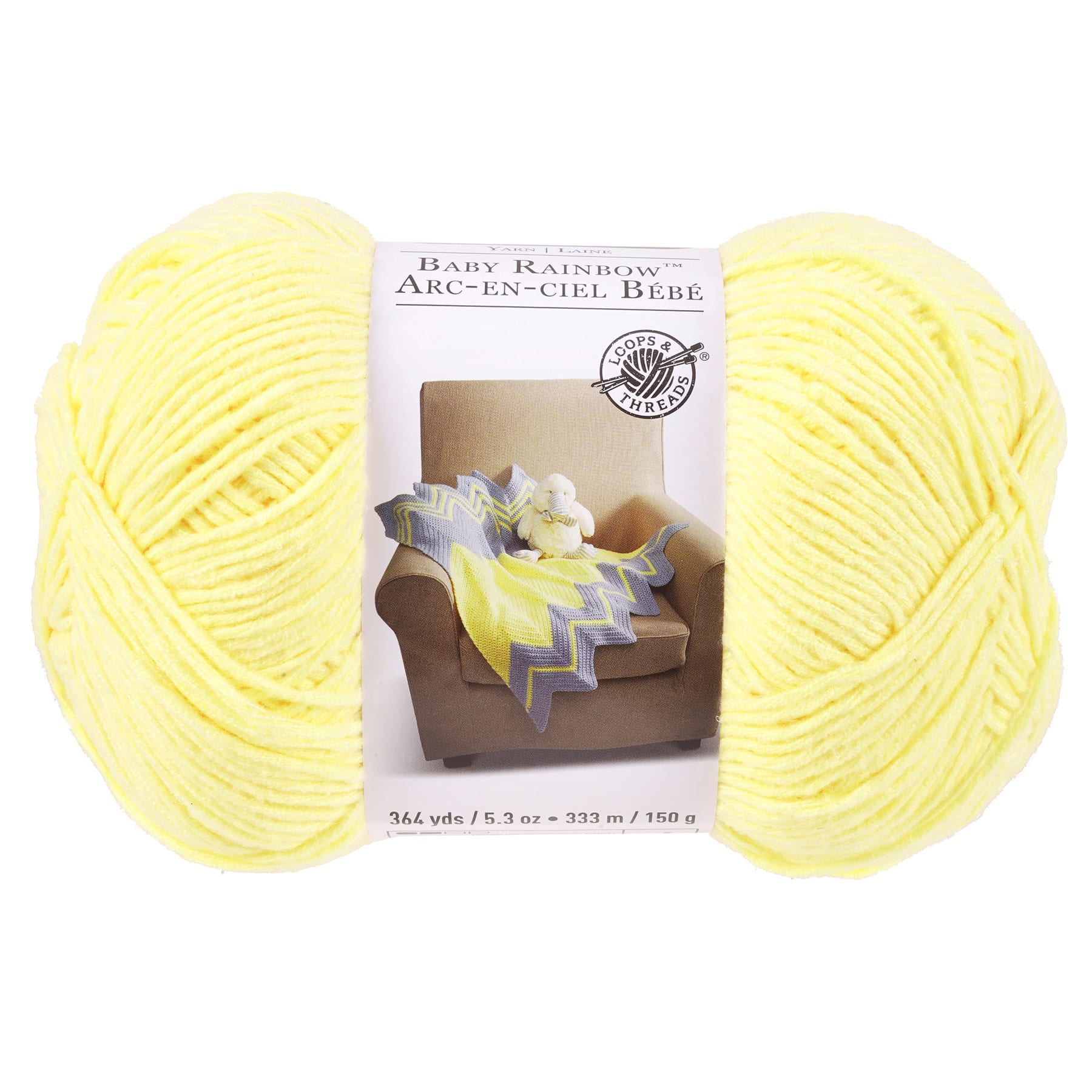 15 Pack: Brushed Rainbow™ Yarn by Loops & Threads®
