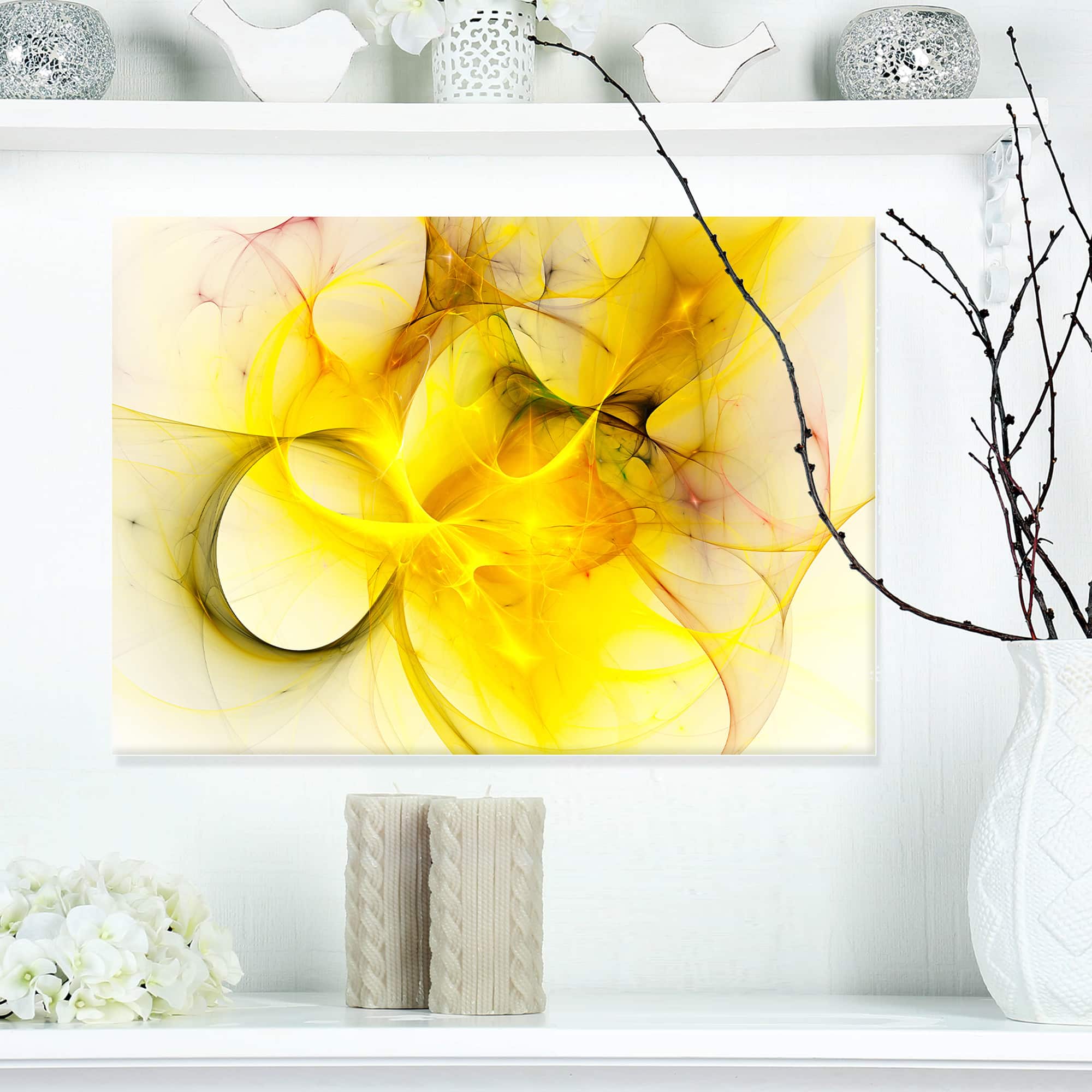 Designart - Light Yellow Nebula Star