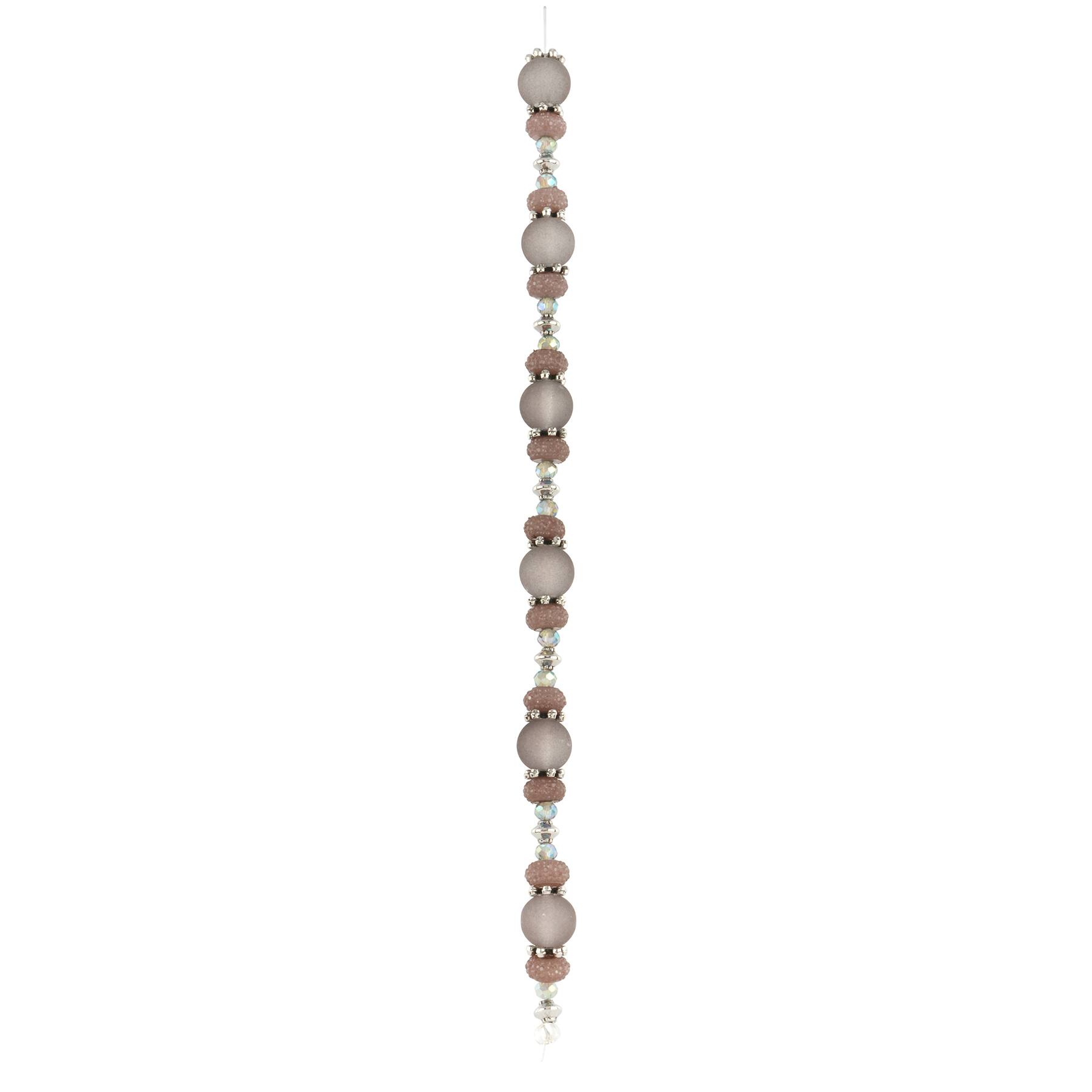 Gray & Aurora Borealis Glass, Resin & Metal Bead Mix by Bead Landing™