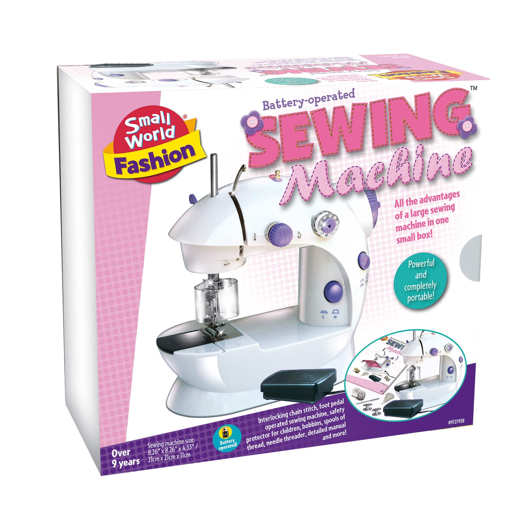 Small World Toys Battery Operated Sewing Machine Kit