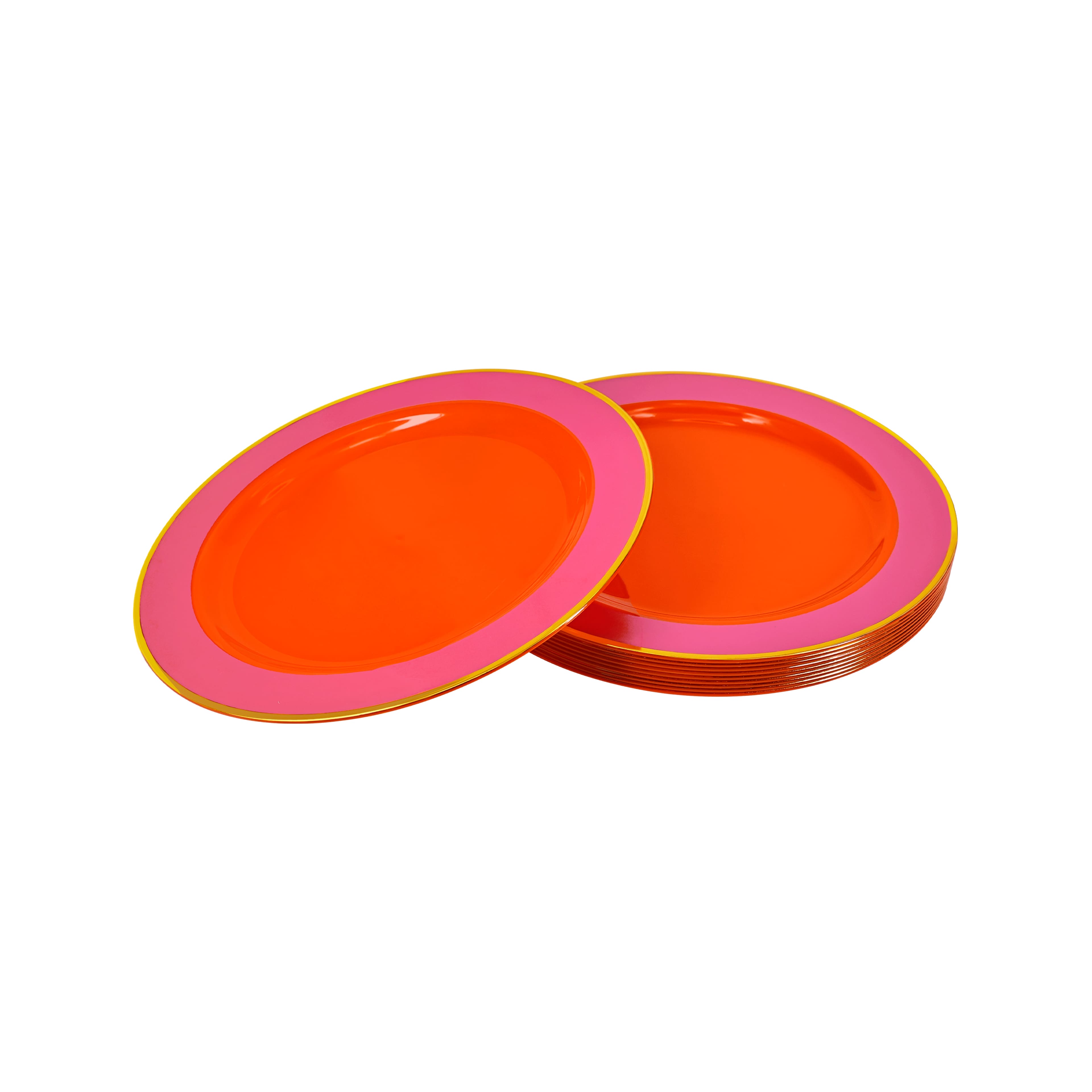 7.5" Pink Jungle Plastic Snack Plates, 10ct. by Celebrate It™