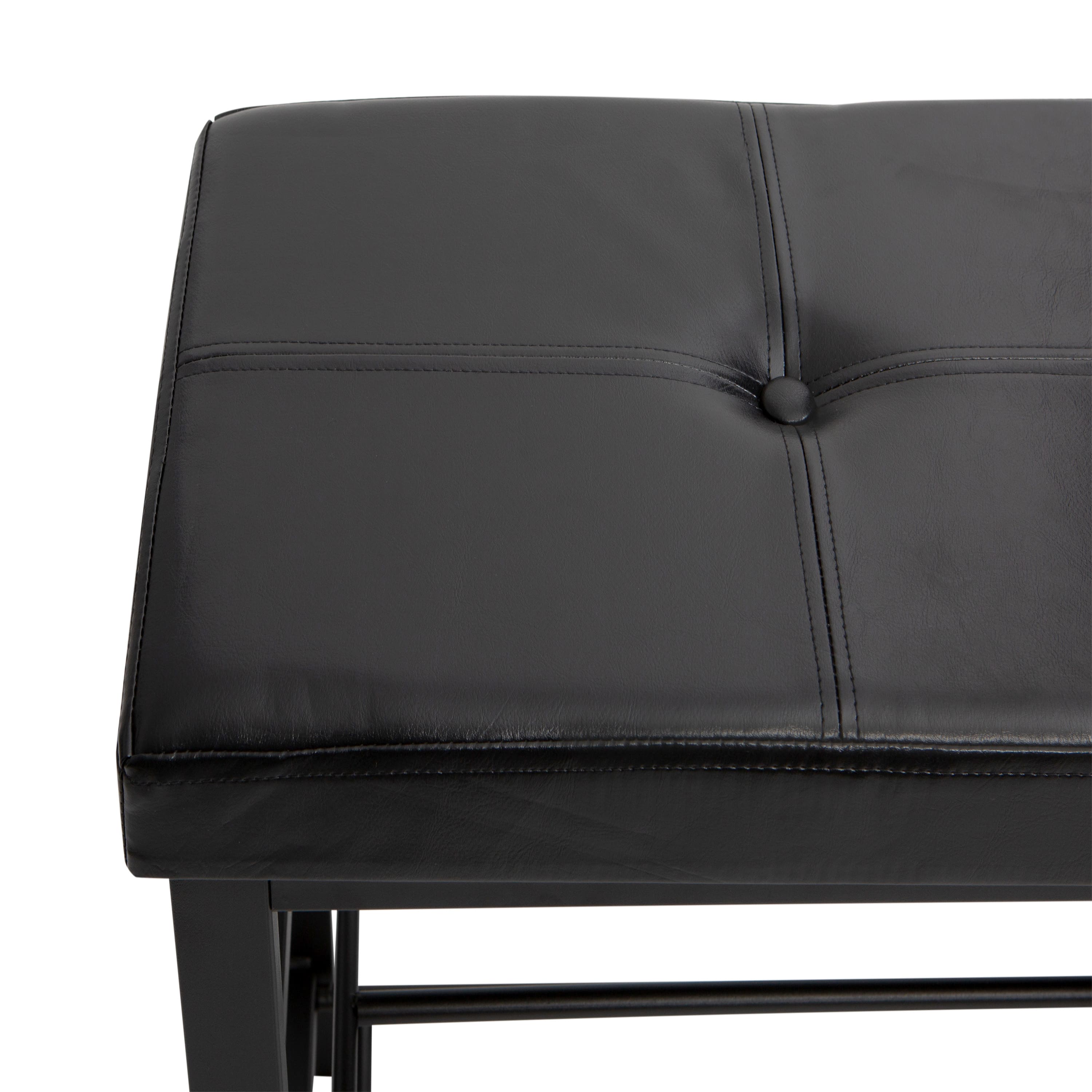 Simplify Black Entryway Bench with Shoe Storage