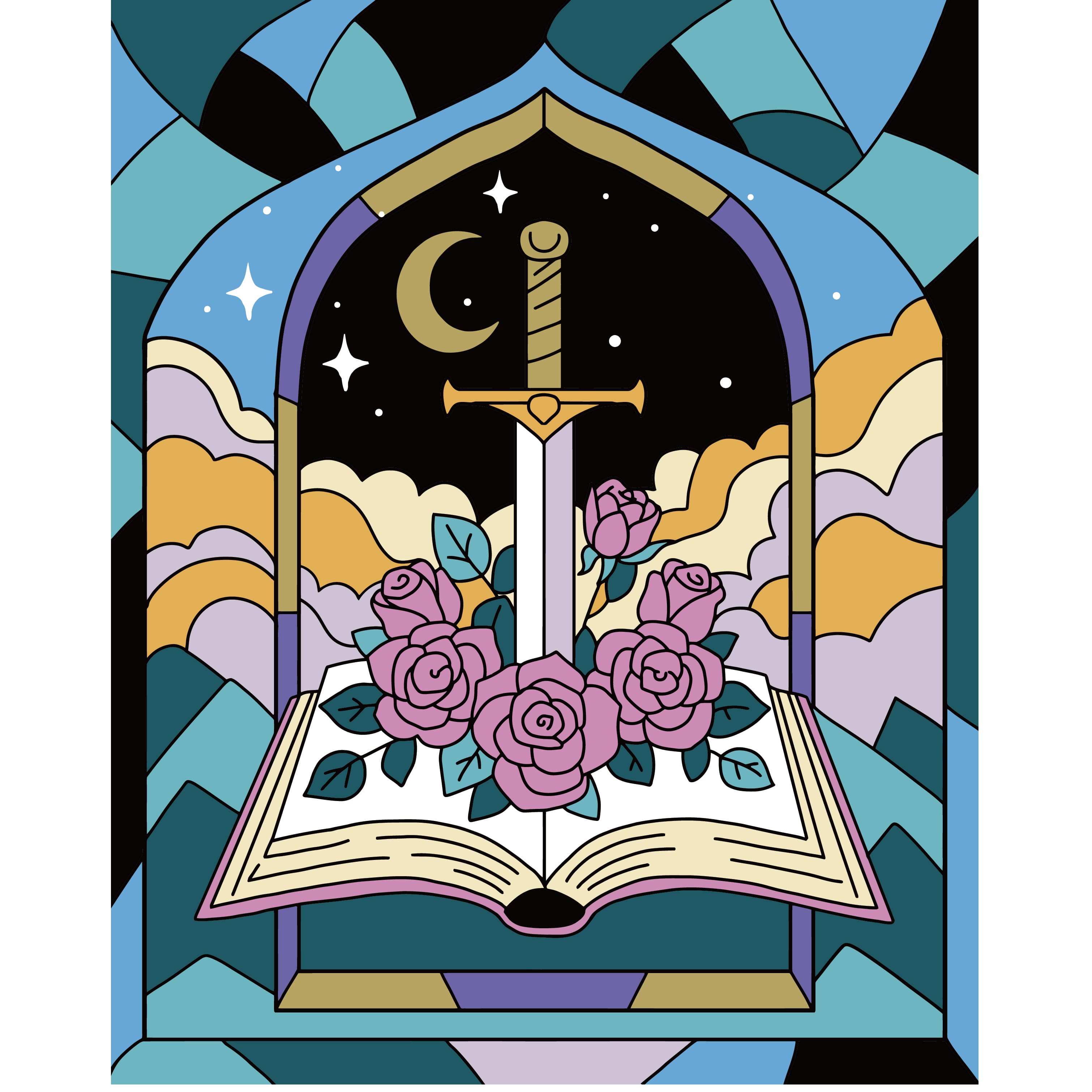 Starlight Dragon Paint Marker-by-Number Kit by Artist's Loft®