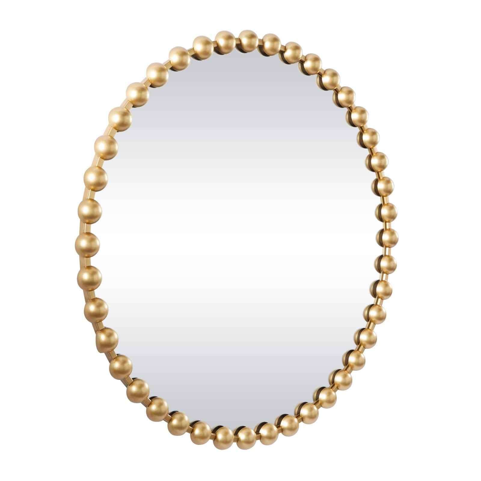 CosmoLiving by Cosmopolitan Gold Metal Orb Framed Wall Mirror 36" x 2" x 36"