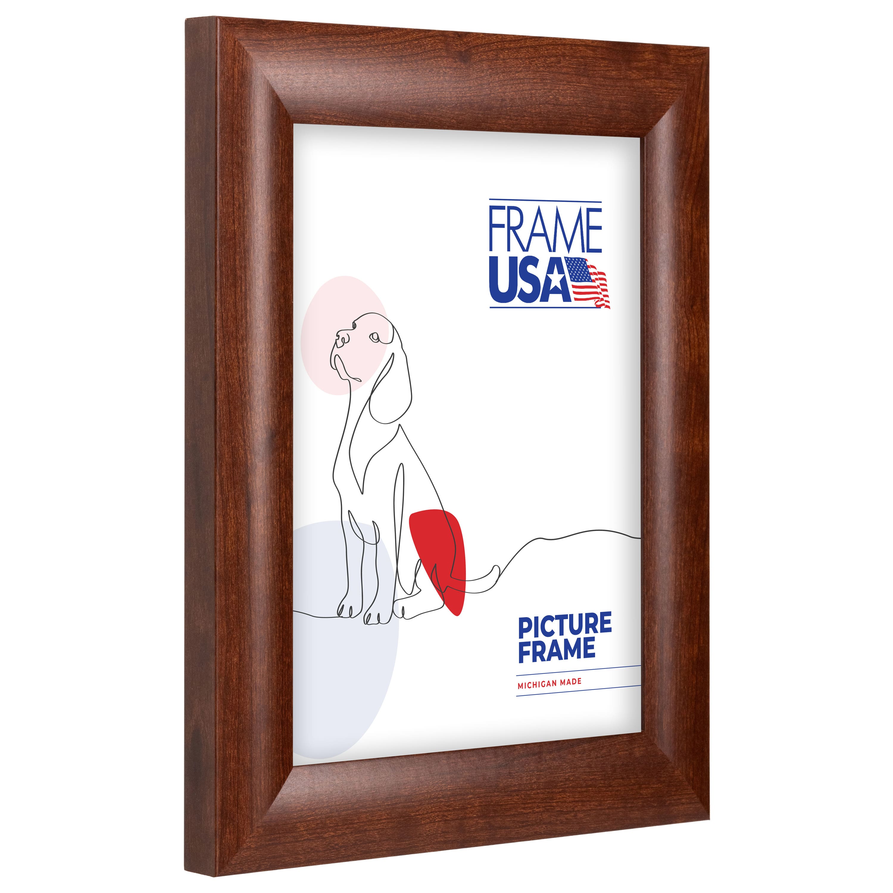 Frame USA Corporate Rounded Canadian Walnut Single Image Picture Frame