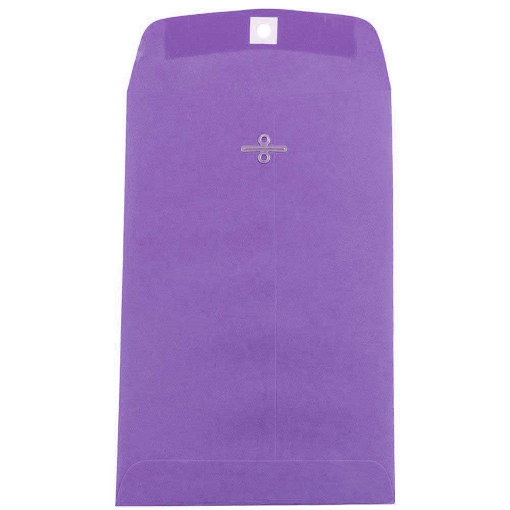 JAM Paper 6" x 9" Violet Purple Open End Catalog Recycled Envelopes