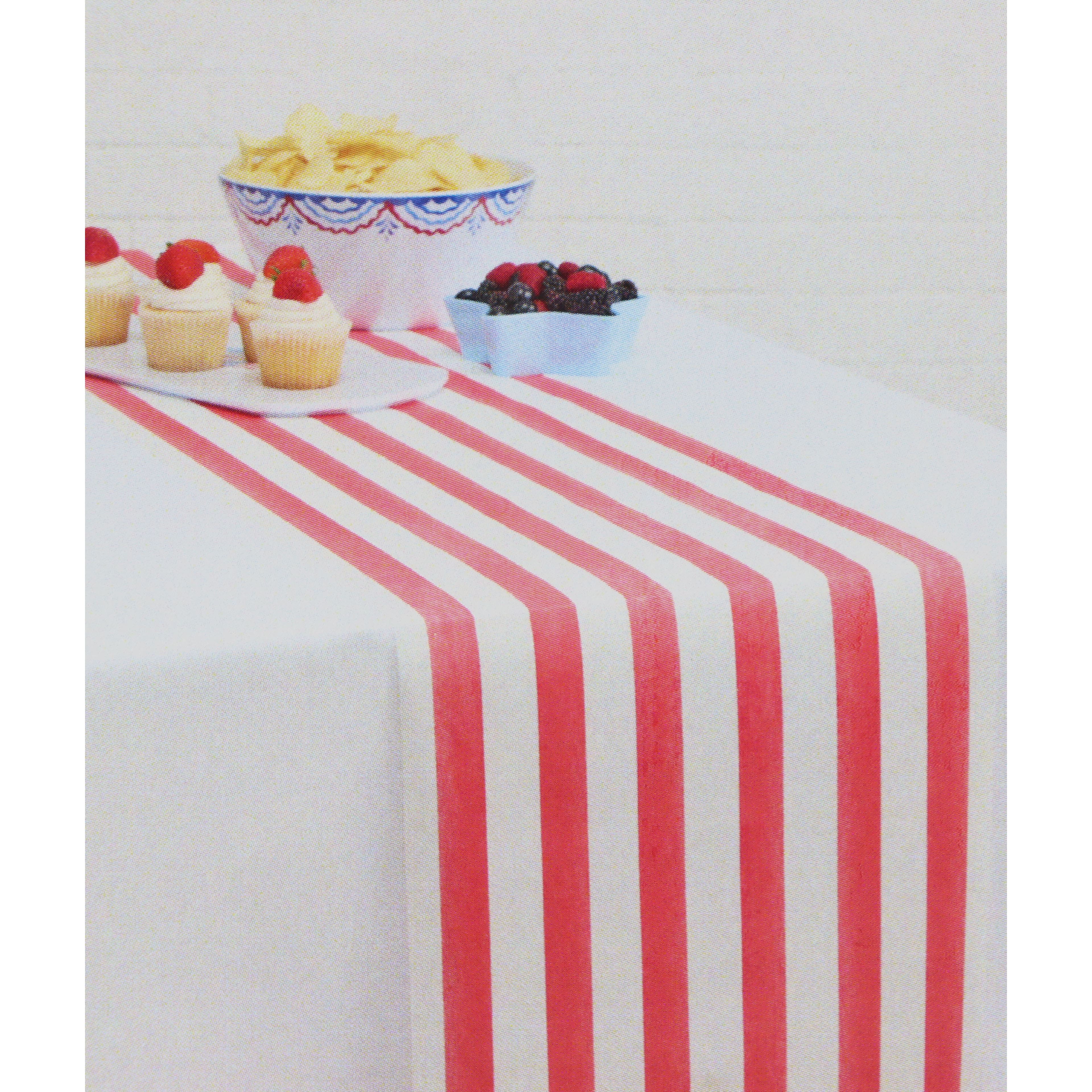 14" x 20ft. Red & White Stripes Paper Table Runner Roll by Celebrate It™