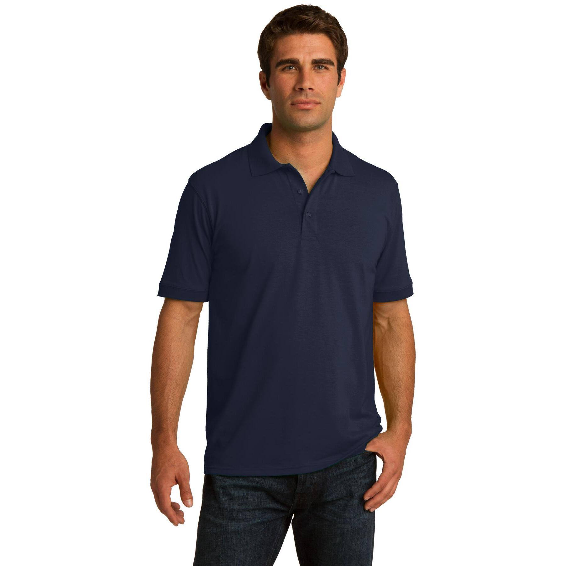Port & Company® Neutrals Core Blend Jersey Knit Polo