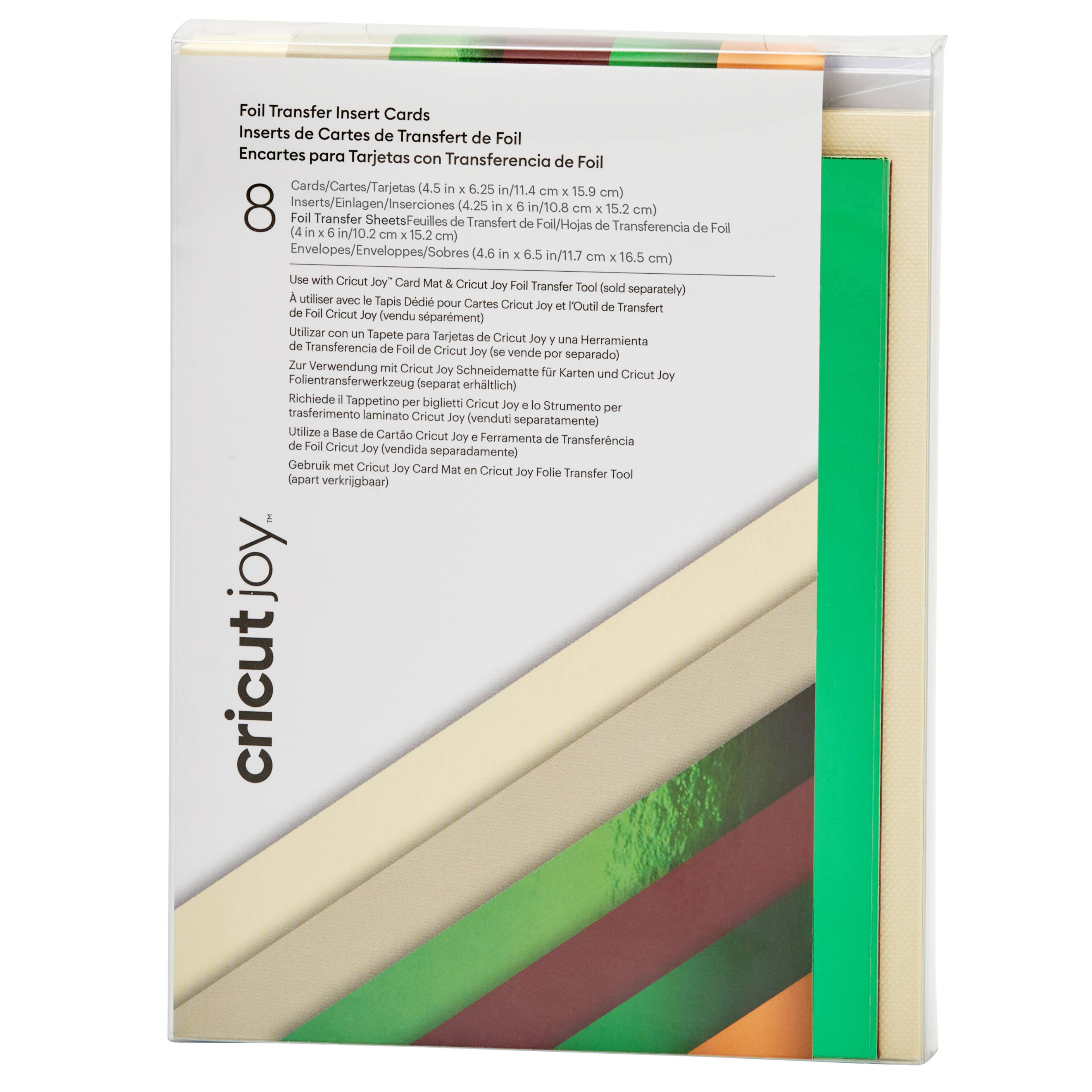 Cricut Joy™ A6 Foil Transfer Insert Cards, Cameron Sampler