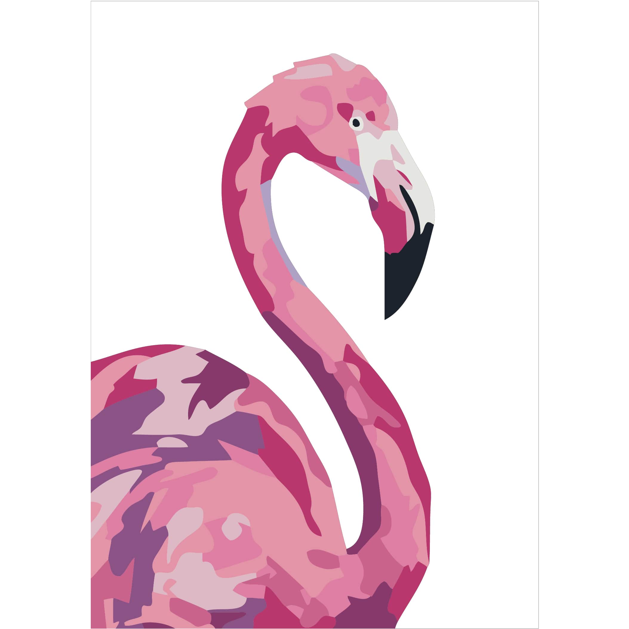 Jonathan Adler x Michaels 5" x 7" Flamingo Paint-By-Number Acrylic Surface Kit