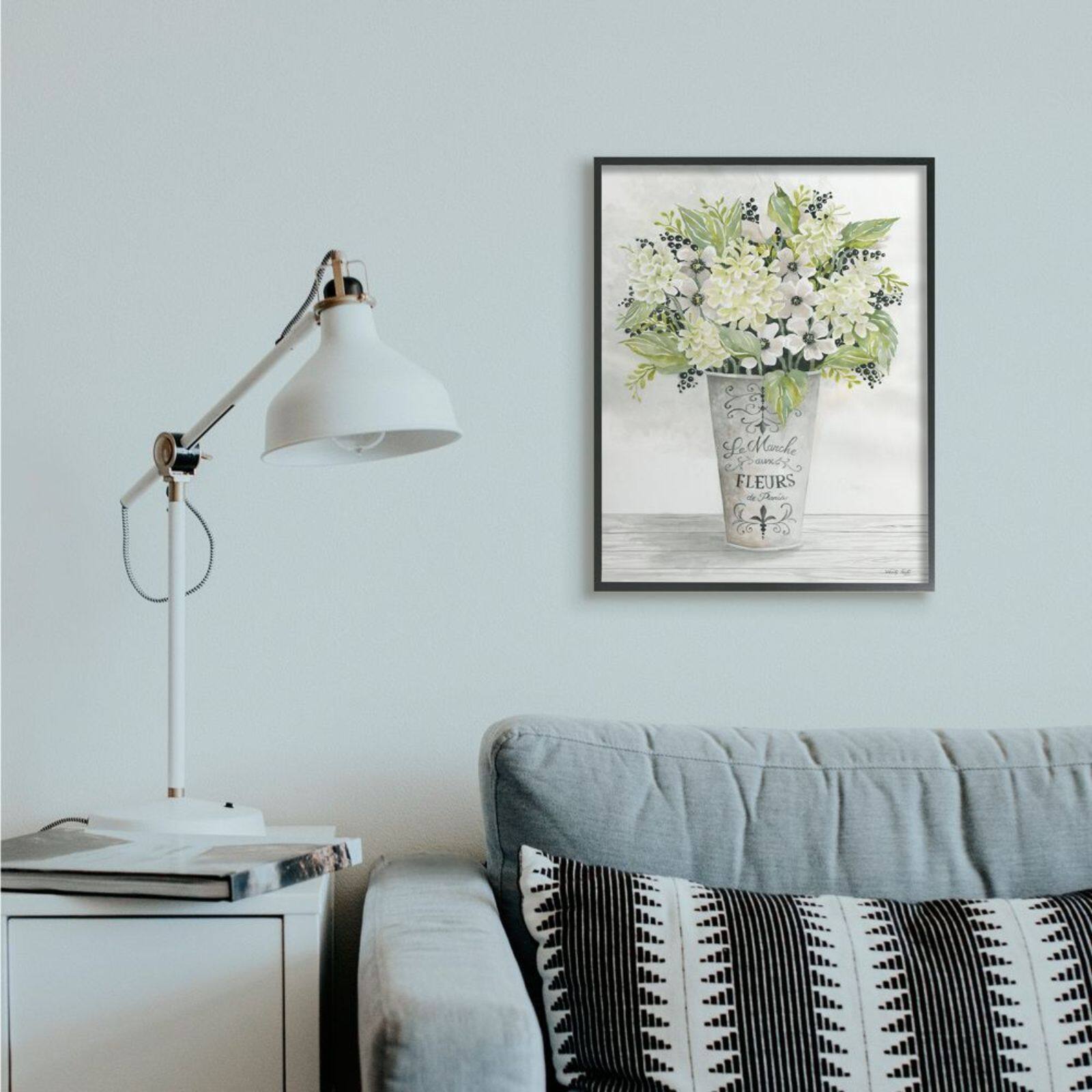 Stupell Industries Parisian Charm Bouquet Black Framed Wall Art