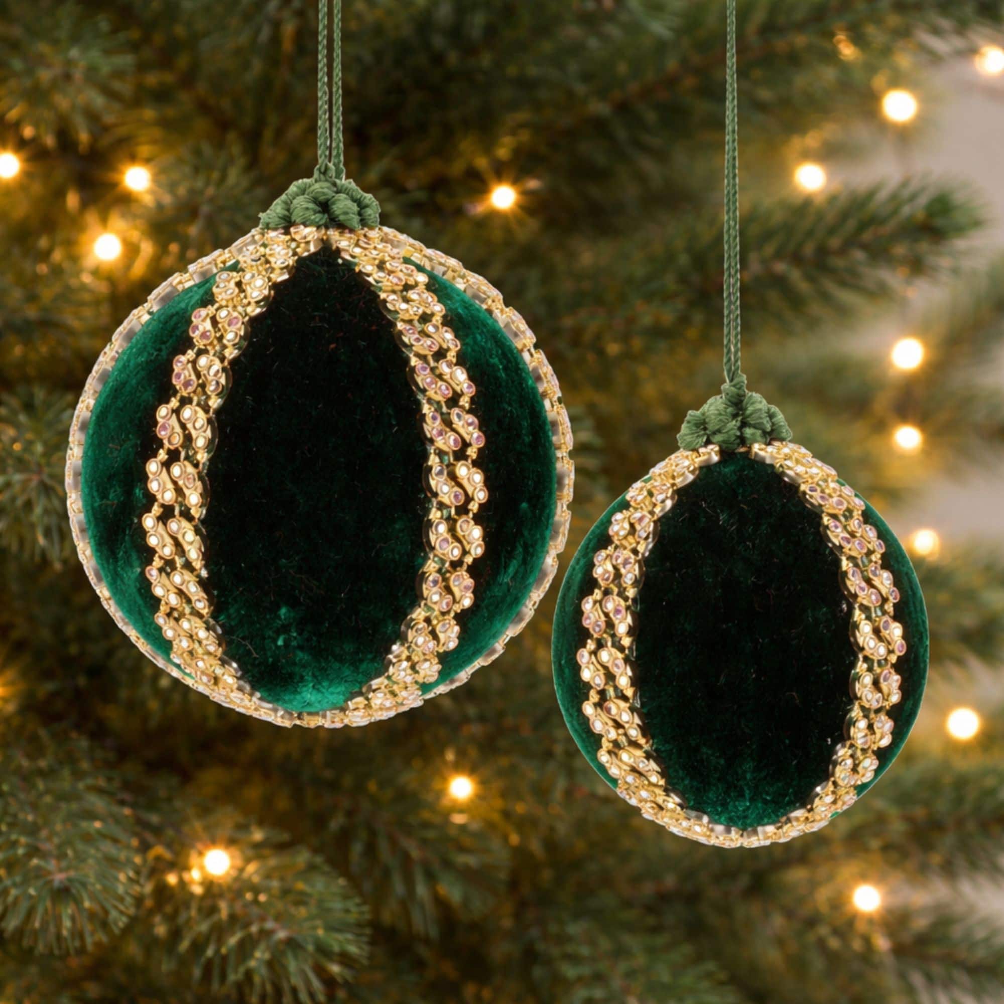 Melrose Shimmer Ball Ornaments Set
